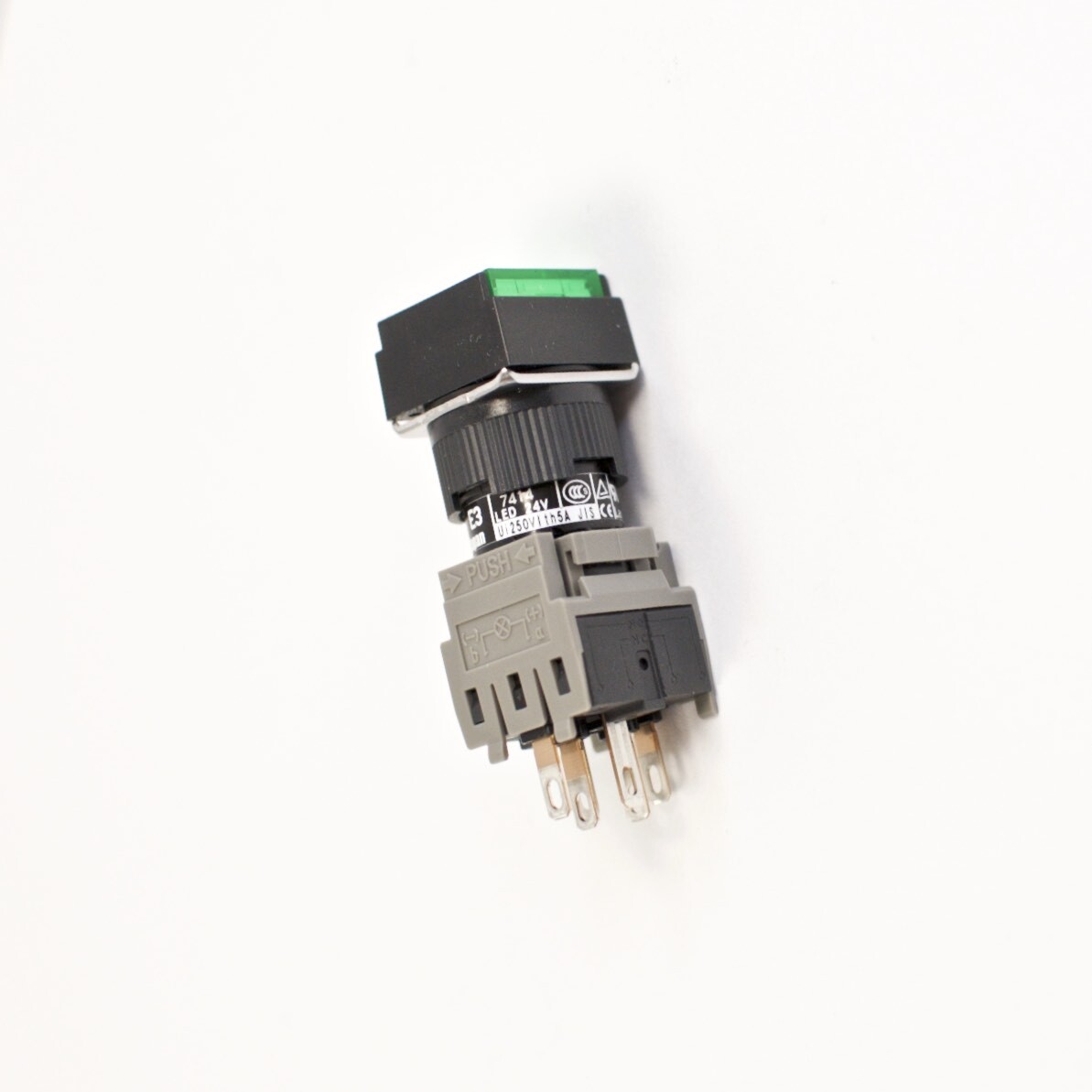 FUJI AH165-SLG11E3 Green Pushbutton Command Switch 24VDC LED (Pack of 5)