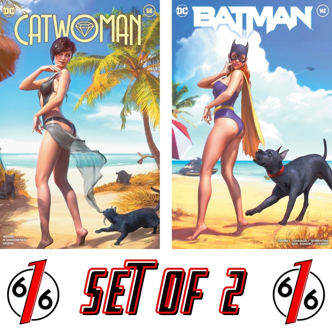 🔥 CATWOMAN & BATGIRL TIAGO DA SILVA 616 COPPERTONE Variant Set LTD 3000