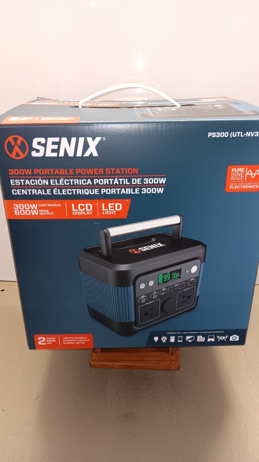 Senix 300W 600W Peak Portable Power Station Inverter Generator PS300. Brand New!