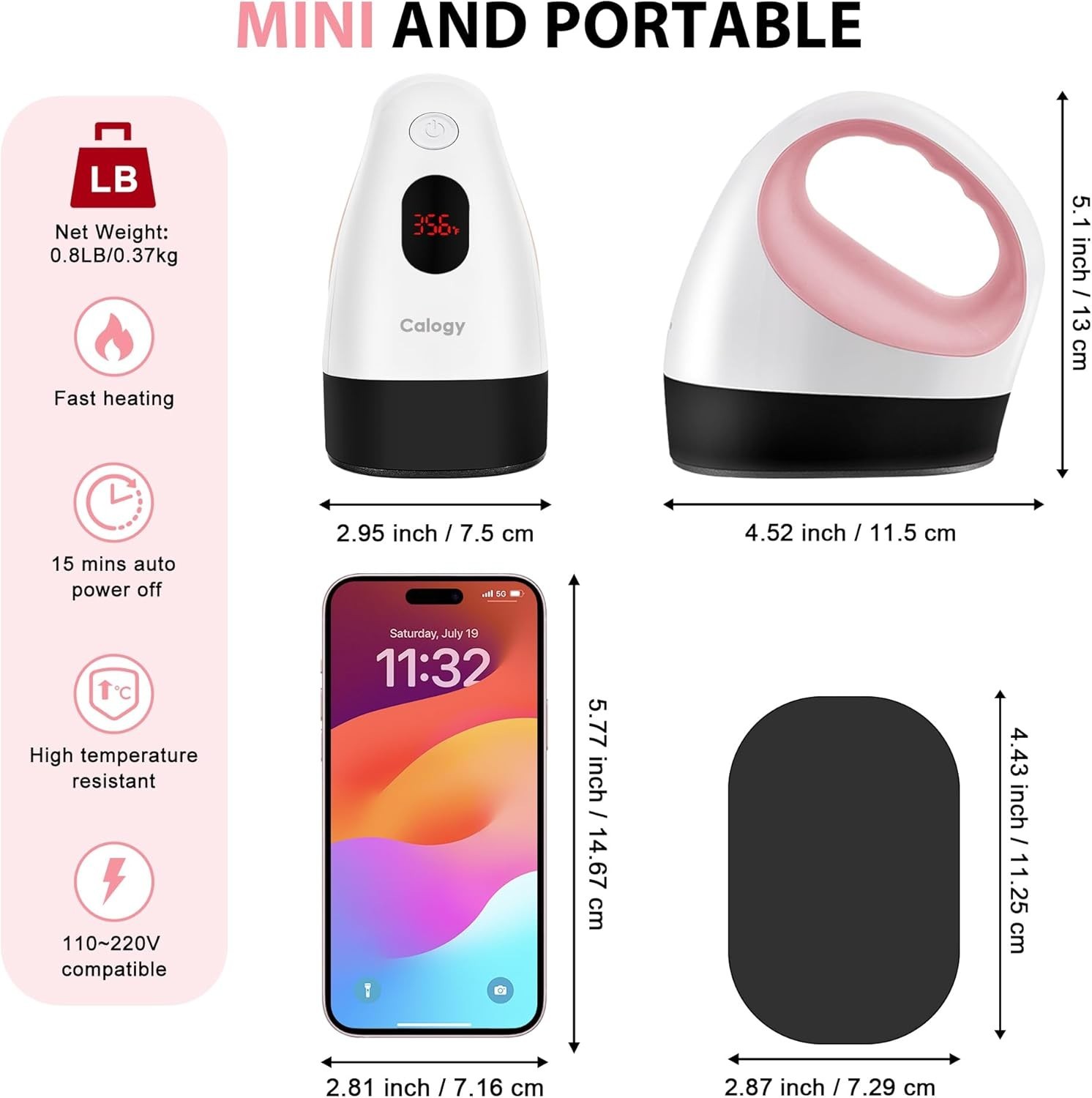 Personalized Crafting Made Easy: Mini Heat Press with Adjustable Temp Control