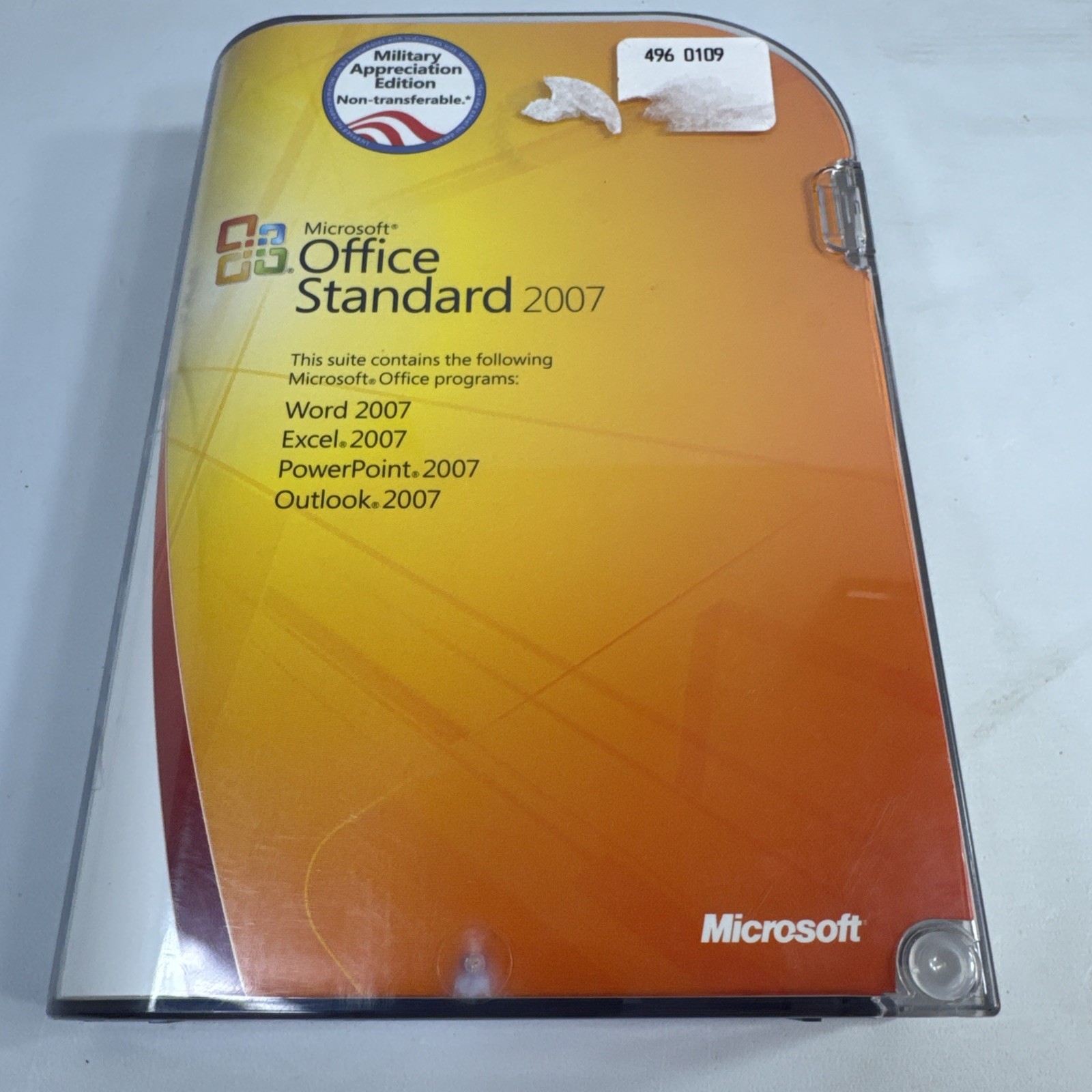 NEW SEALED Microsoft Office Standard 2007 Word Excel 021-08717 Military Edition