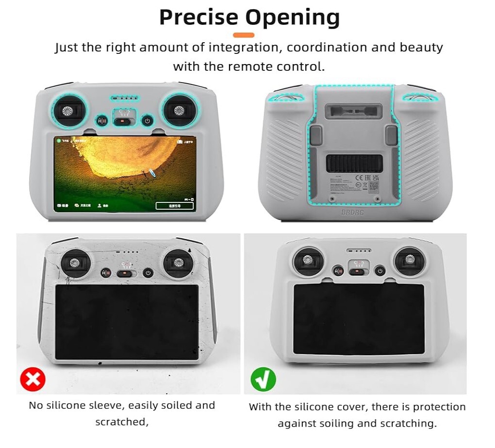 Silicone Protective Case Cover for DJI RC Mini 3 Pro Air 2S Mavic 3 Controller