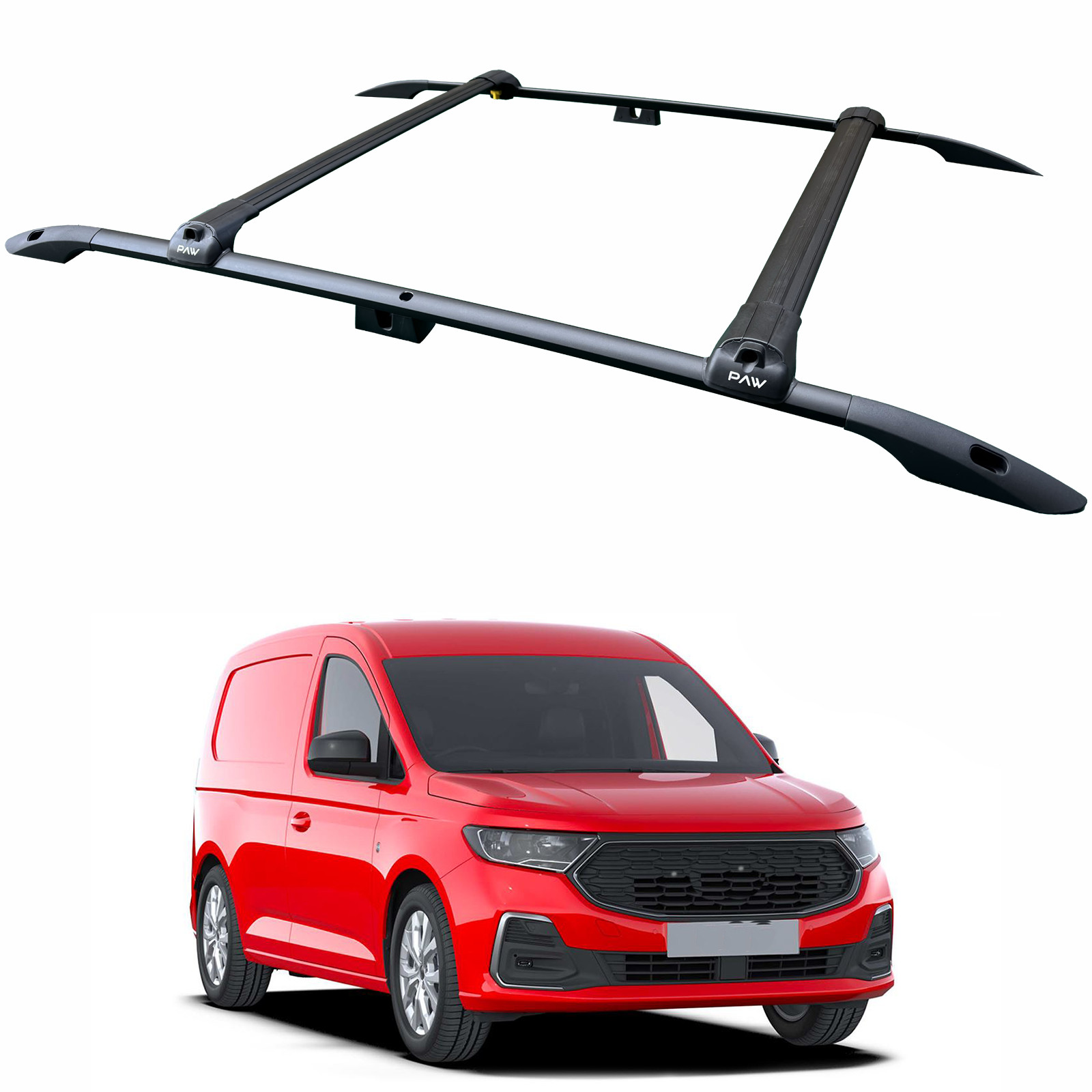 For Ford Transit Connect SWB (2024-2025) Roof Side Rails & Roof Rack Cross Bar S
