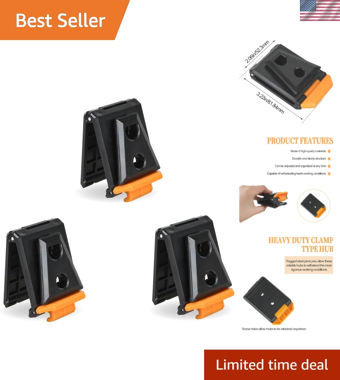 Tool Belt Clip Fits for TOU-CT Models ClipTech Pouches