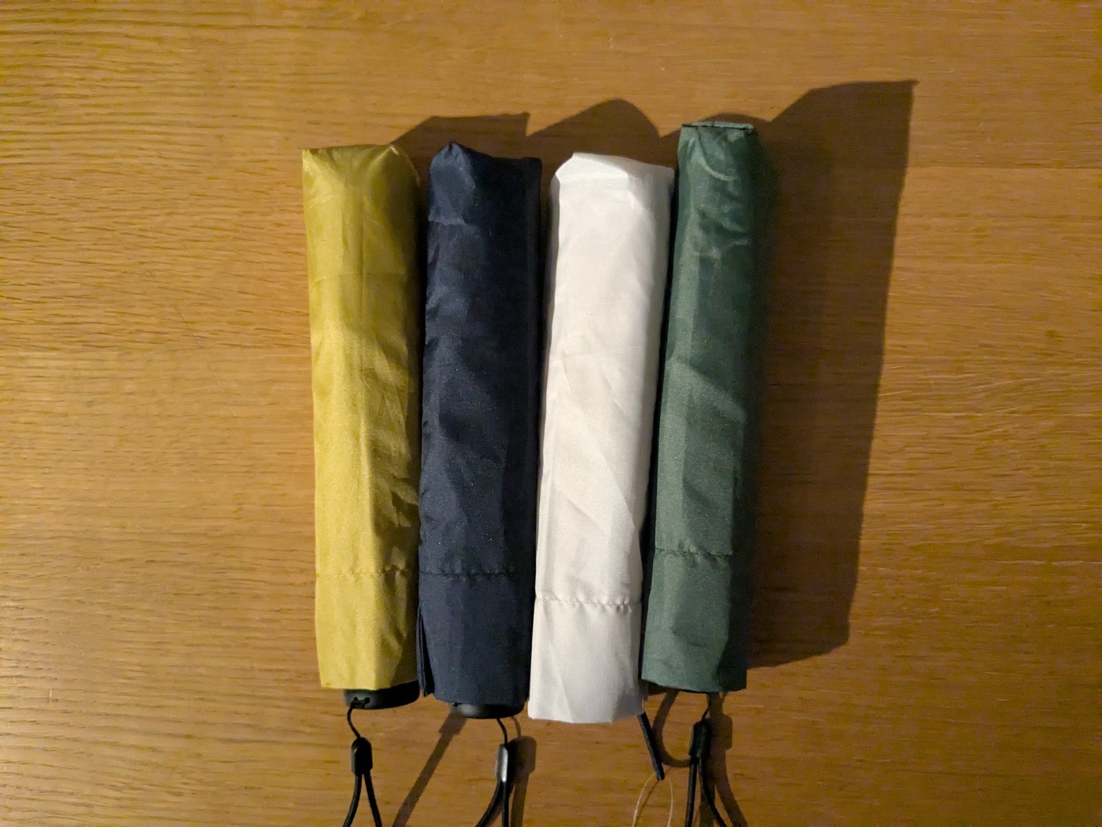 1 Daiso japanese uv blocking umbrella (yellow, green)