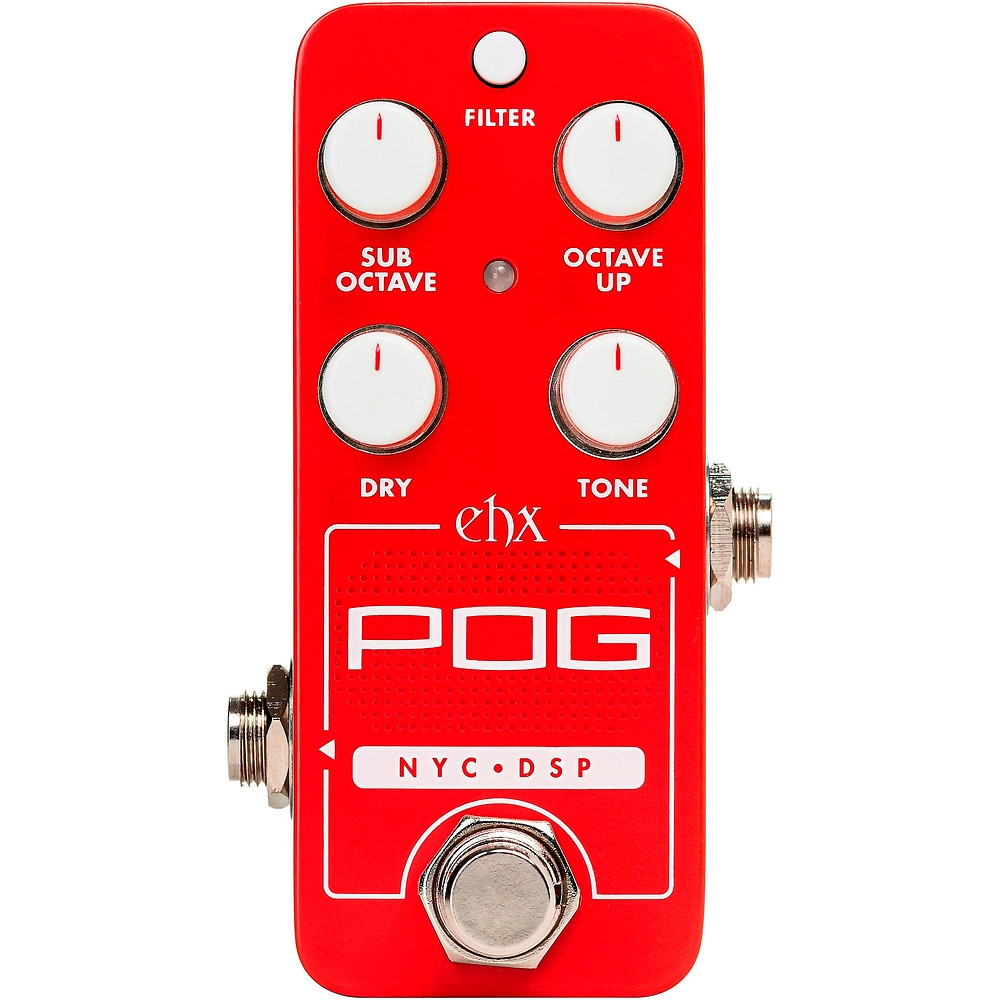 ElectroHarmonix Pico POG Poly Octave Generator Effects Pedal Red