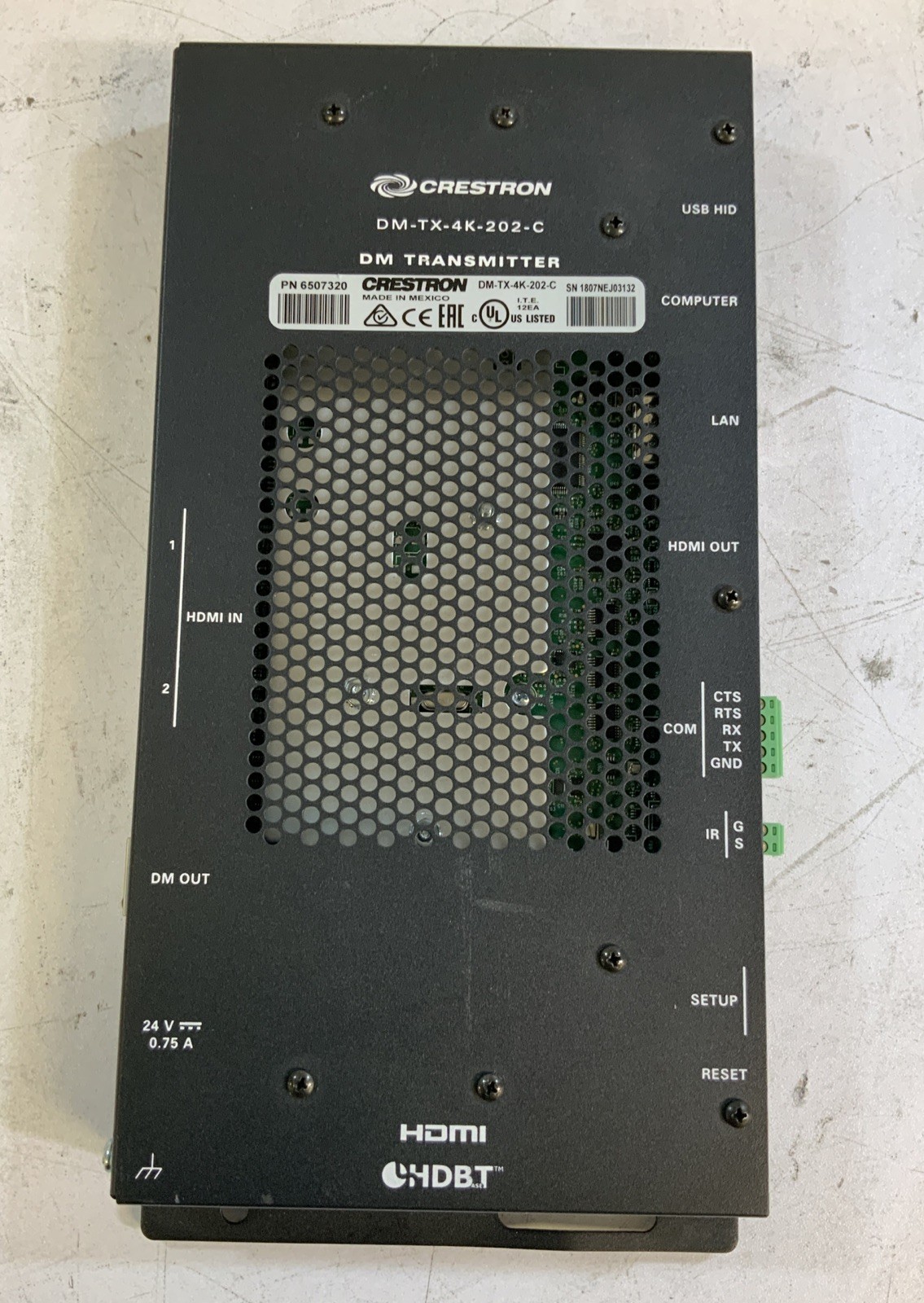 Crestron DM-TX-4KZ-202-C DigitalMedia 8G+® 4K60 4:4:4 HDR Transmitters NS A4C