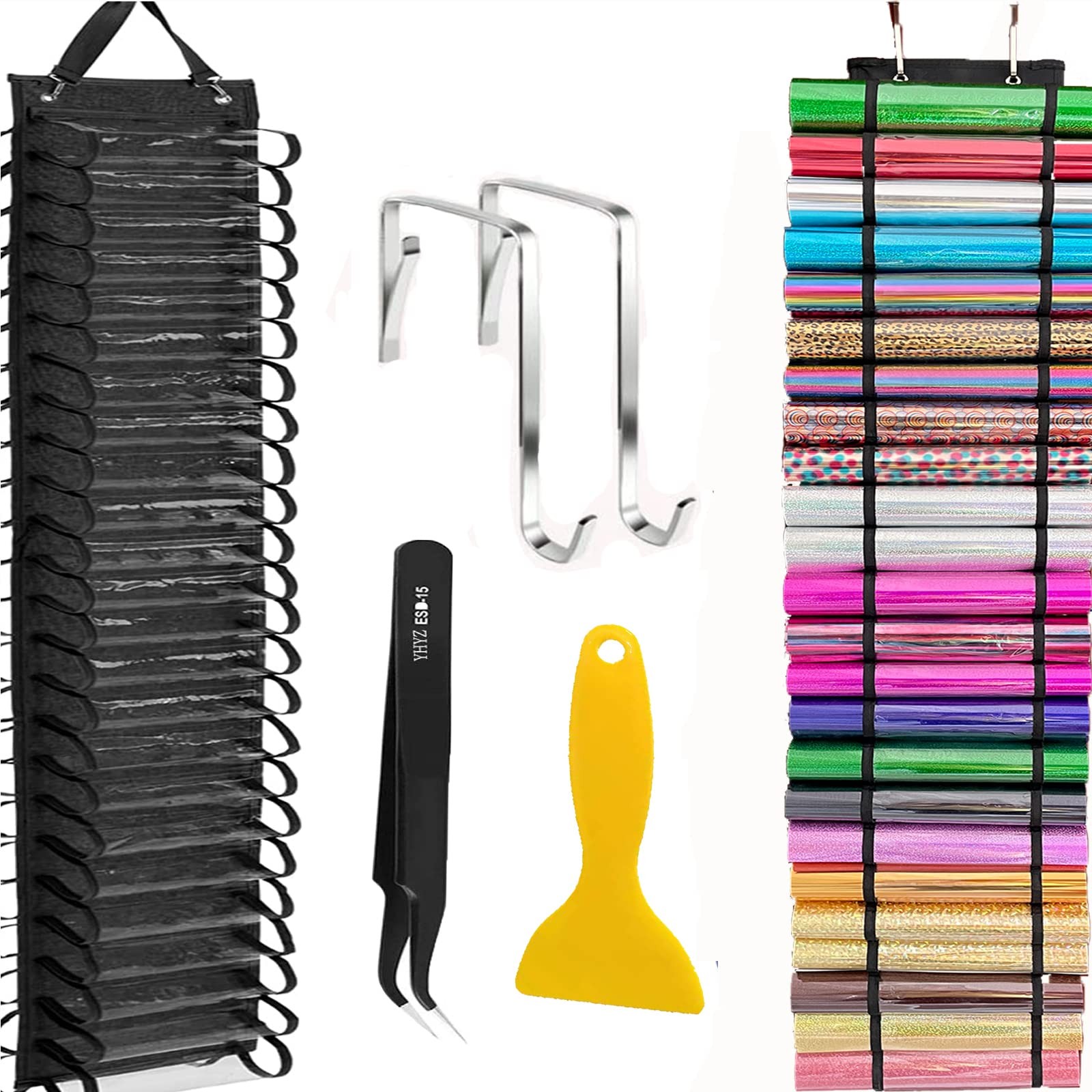 48 Compartments Vinyl Roll Storage, Vinyl Roll Holder Organizer, VinylStorage...