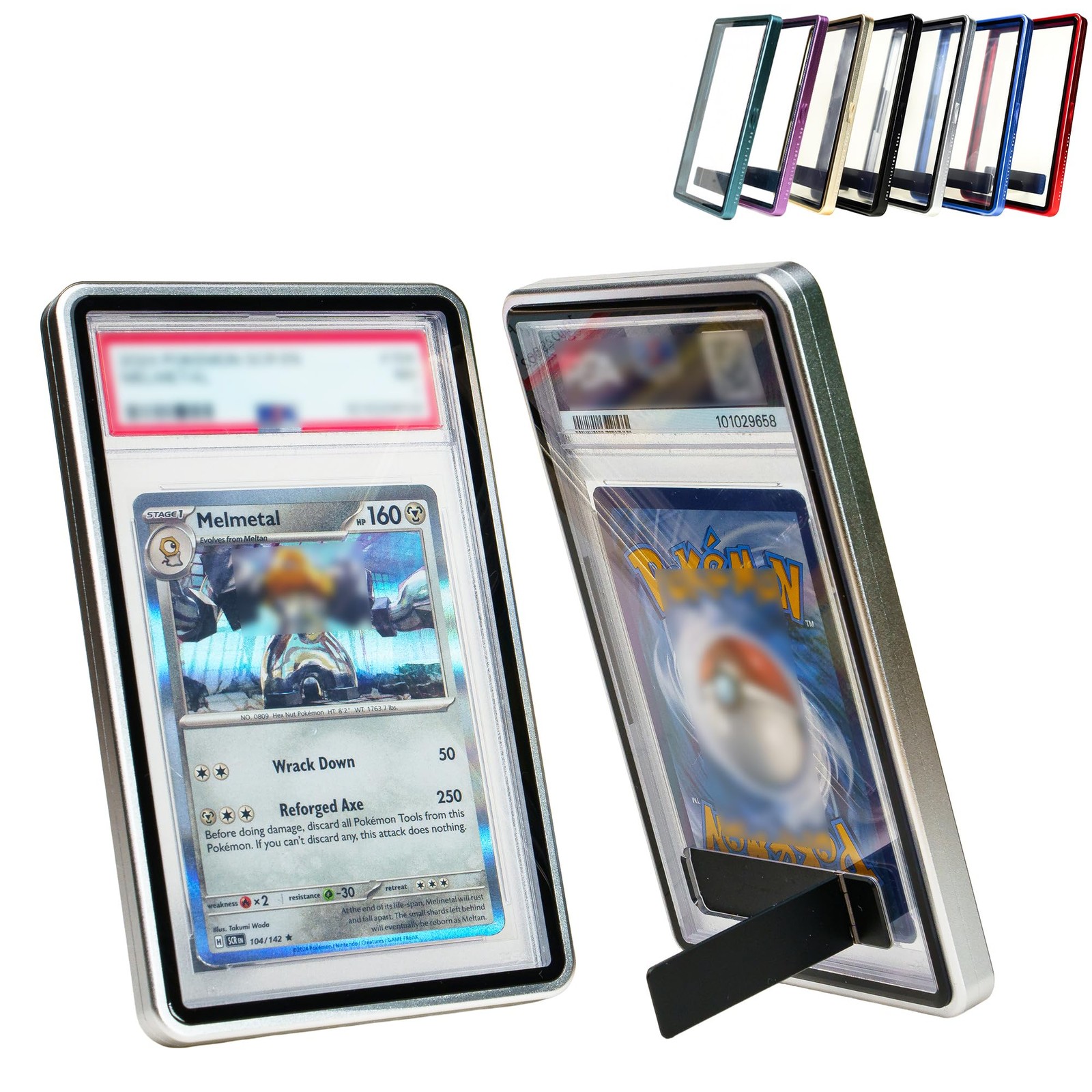The Collector's Hubs Magnetic PSA Slab 3.4 x 0.34 x 5.56 inches, Silver