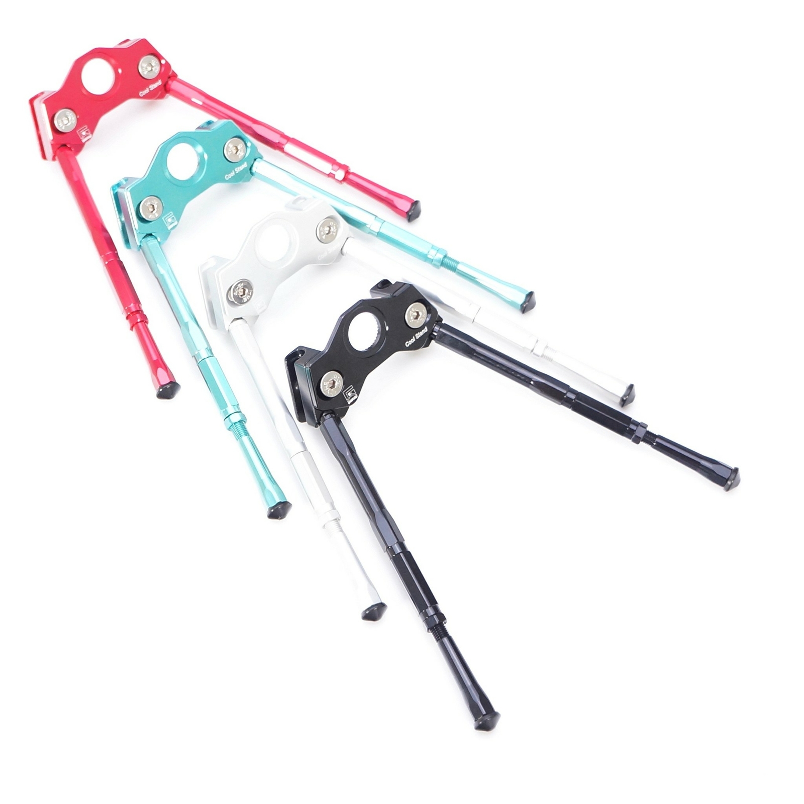 Gearoop Adjustable Kick Stand Bicycle Crank Leg 120mm-140mm Silver/Red/Black