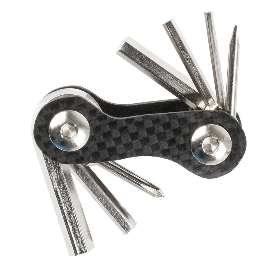 M-Wave Mini 7 Carbon Multi-Tools - Lightweight 7-Function Cycling Bike Tool