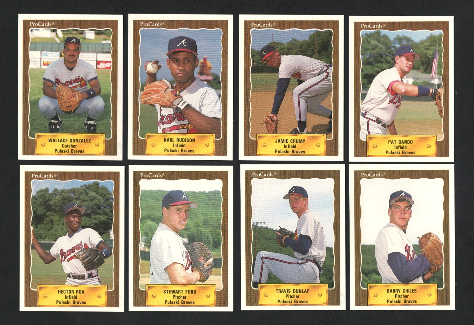 1990 Pulaski Braves Minor League Baseball Team Set #TS551