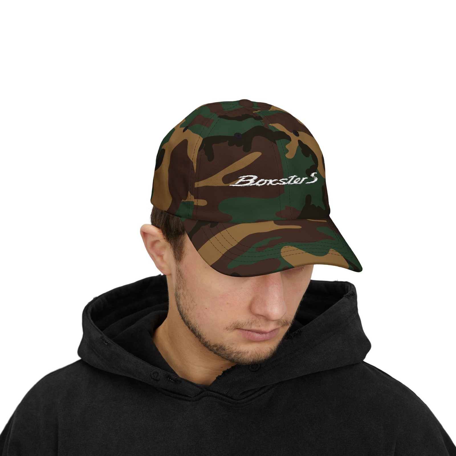 Porsche Boxster S Embroidered Emblem Script on Dad Hat / Cap 986 987 981 982