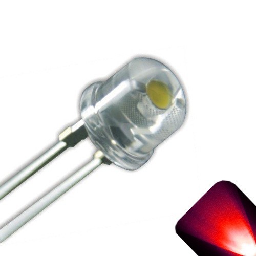 100 x LED 5mm / 4.8mm Red Ultra Bright Straw Hat Wide Angle LEDs Light Lamp RC