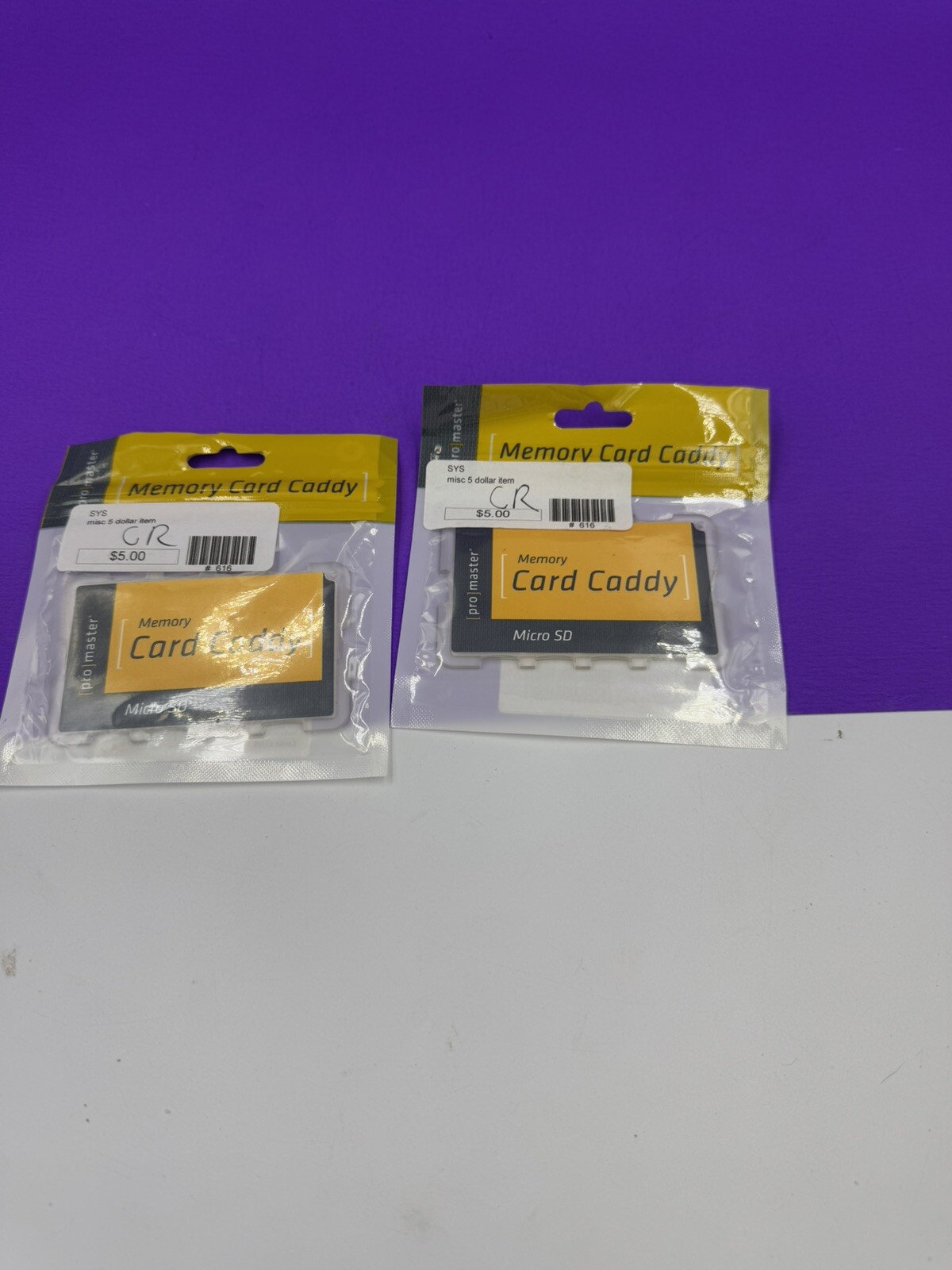 ProMaster Memory Card Caddy for Micro SD Cards (#6109) Lot Of 2