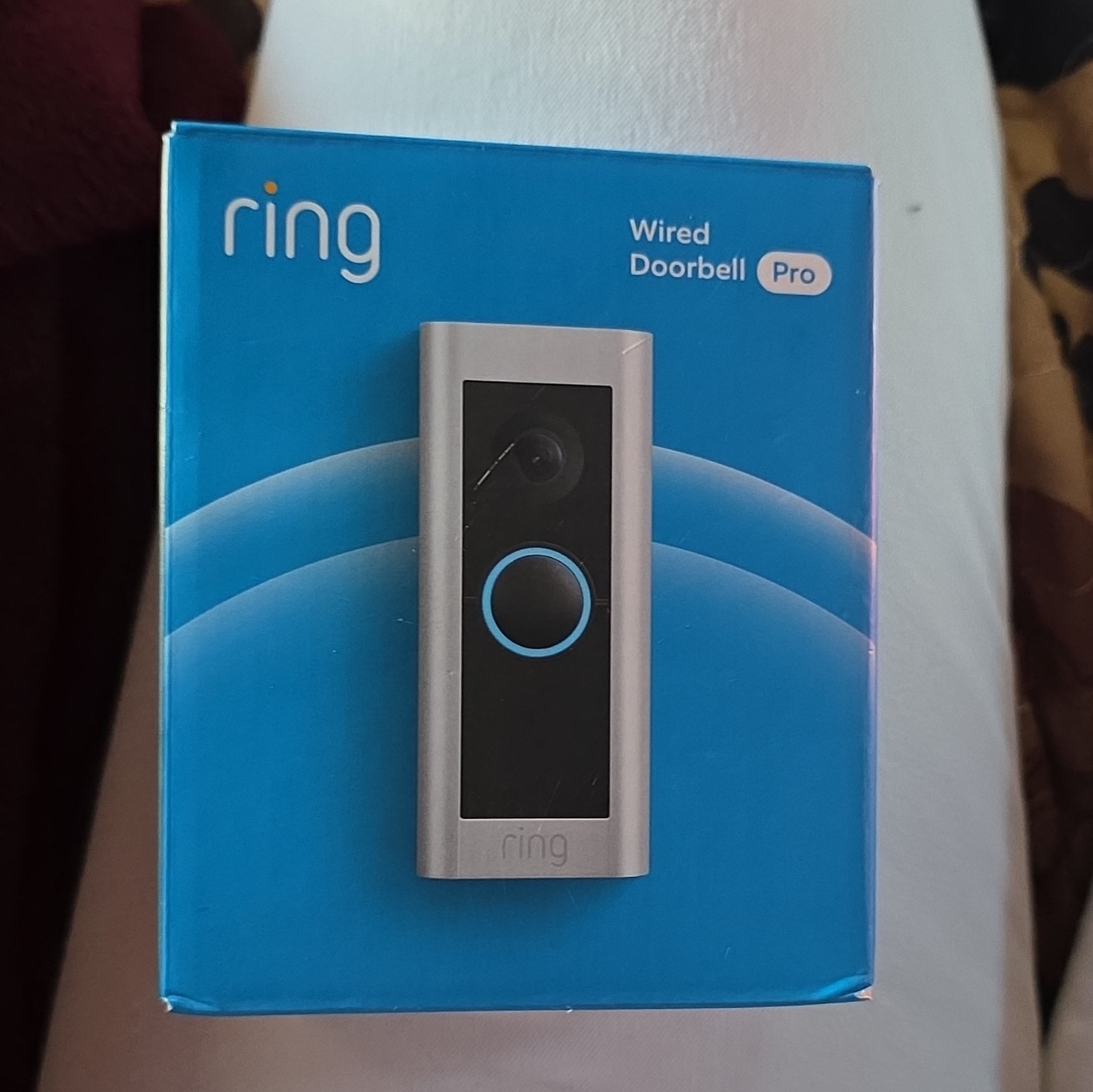 Ring Doorbell Pro Wired Wi‑Fi Video Doorbell Mic Satin Nickel w/ Mount
