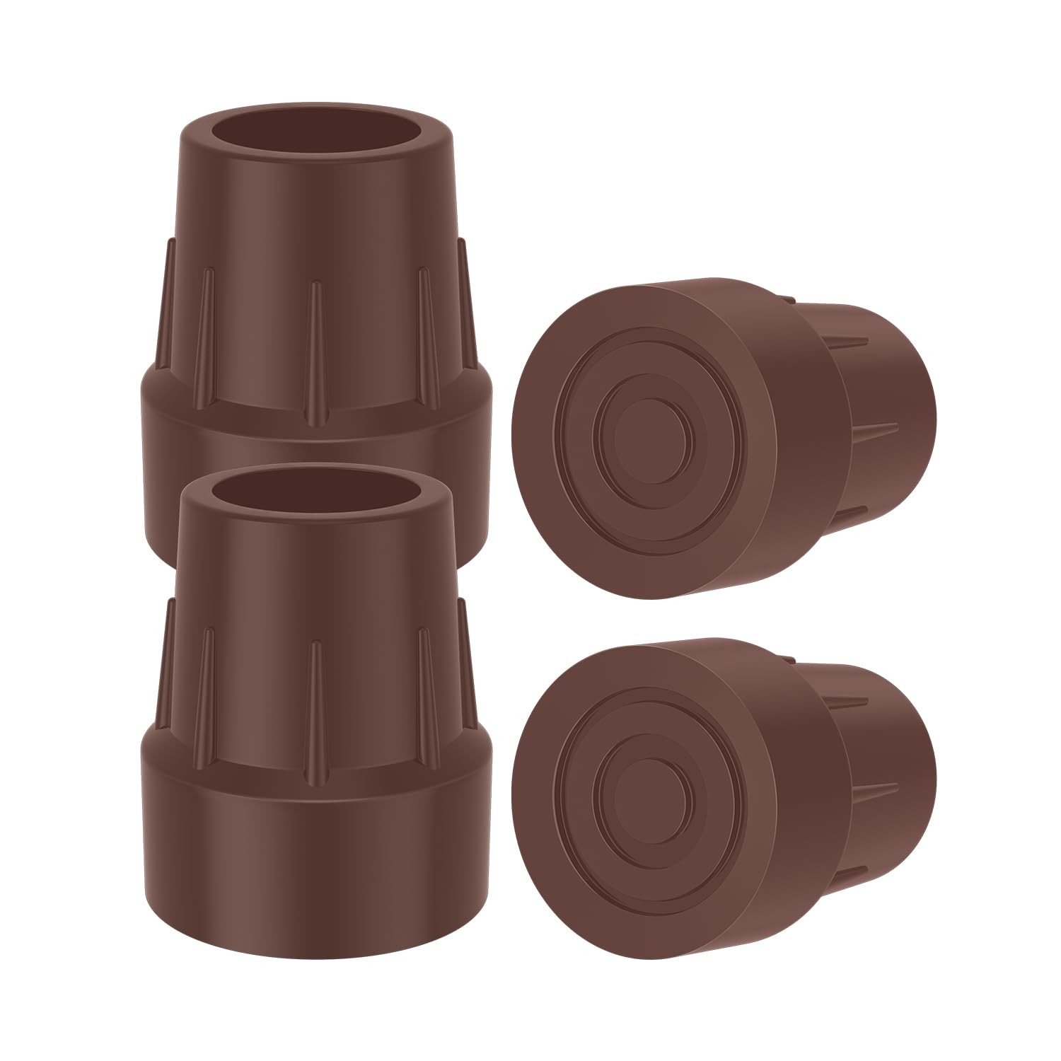 Cane Tips Rubber 4 Pack Replacement Feet for Walking Cane 1 Inch