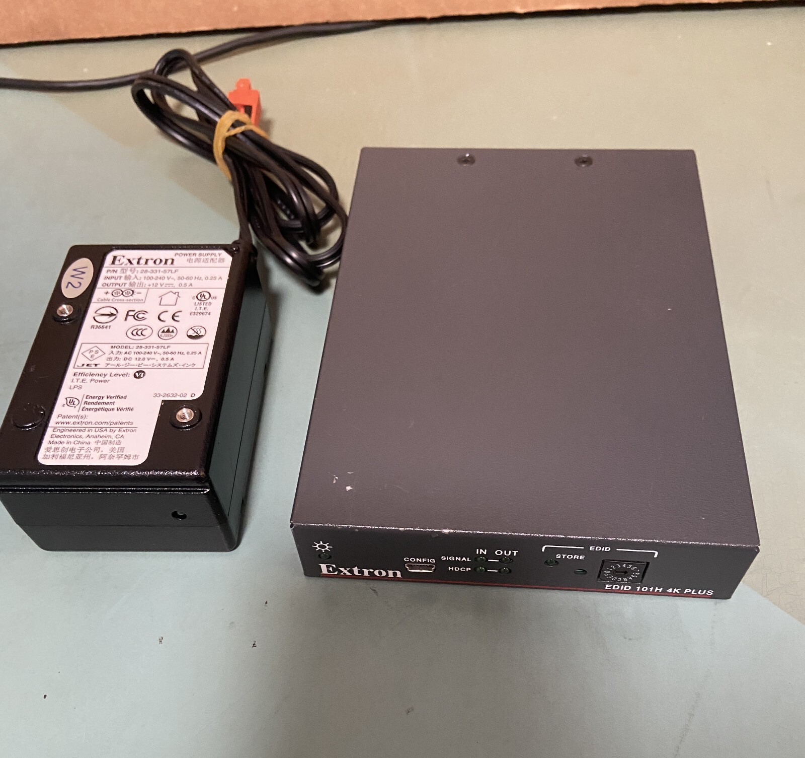 Extron EDID 101H 4K PLUS , AC Adapter Tested, working