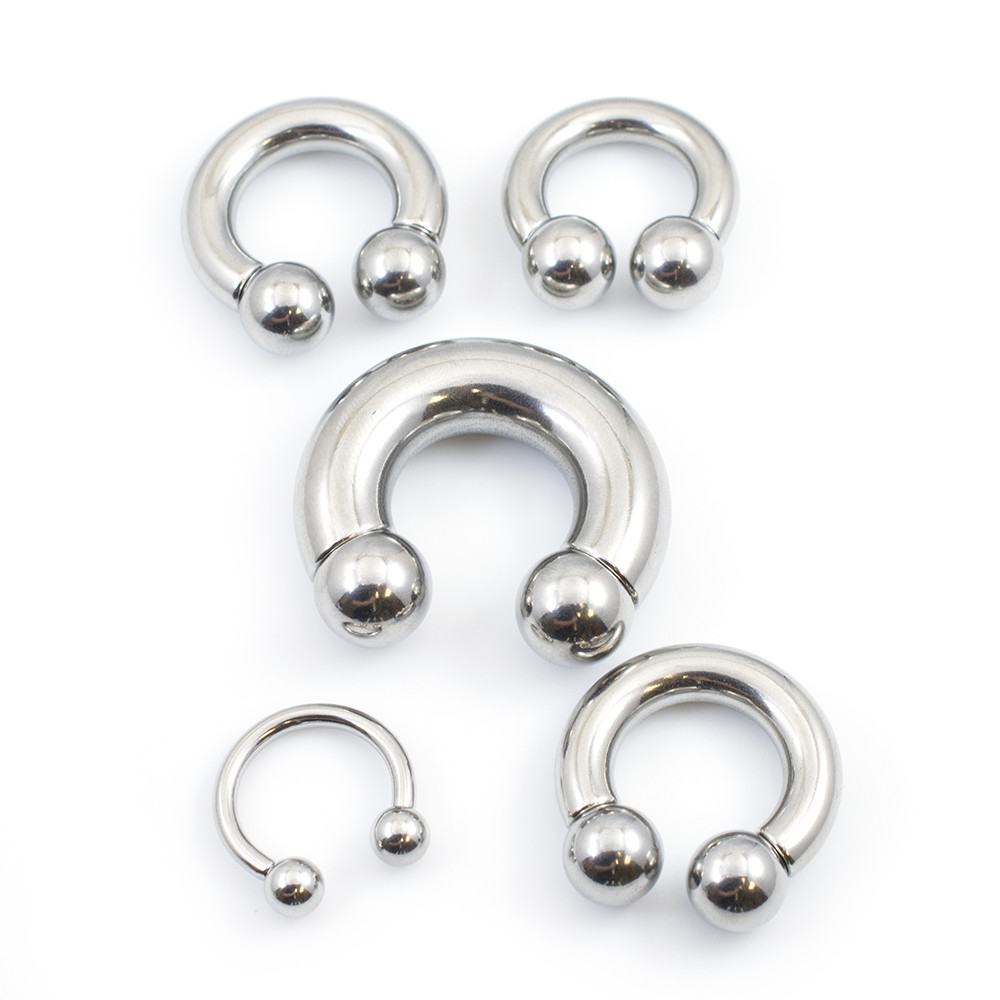 Horseshoe Ring Jewelry made of surgical steel multiple gauges and size available