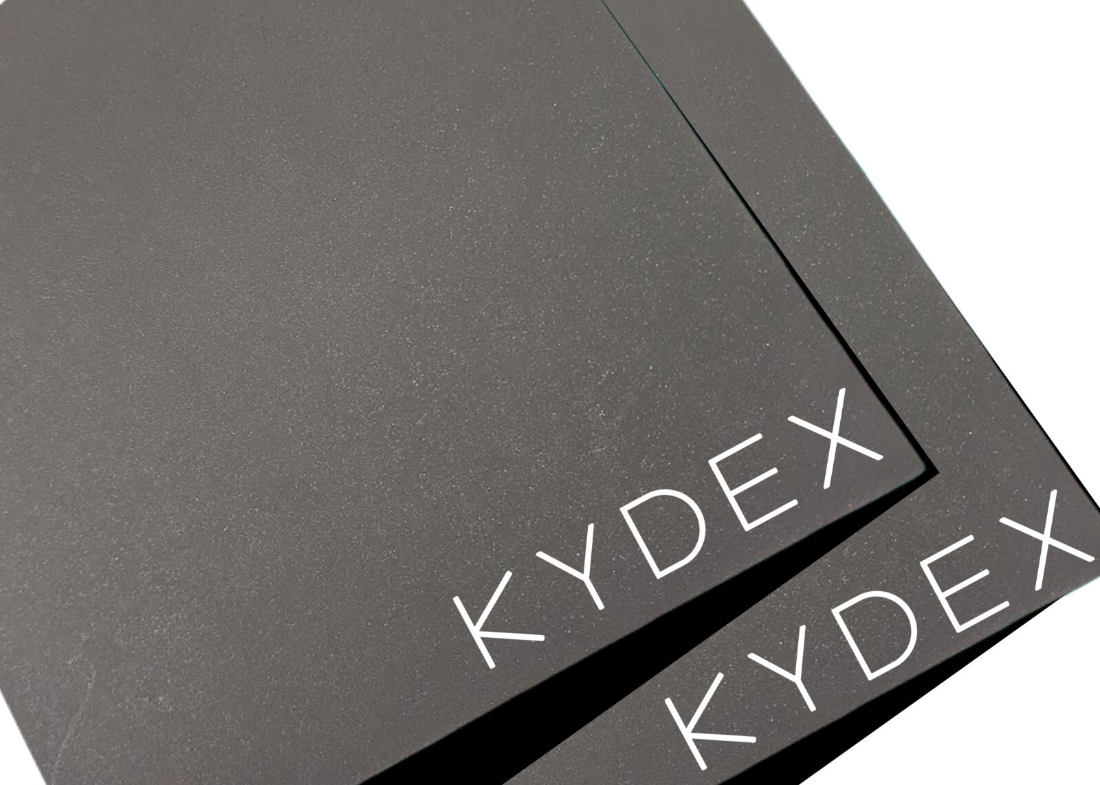 (Pack of 2) BLACK KYDEX T PLASTIC SHEET 0.09" X 12" X 12" #52000 Calcutta P1