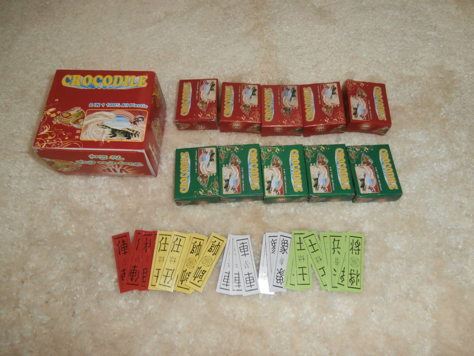 pack of 10 set crocodile Four color playing cards game (bài tứ sắc)( 四色牌)