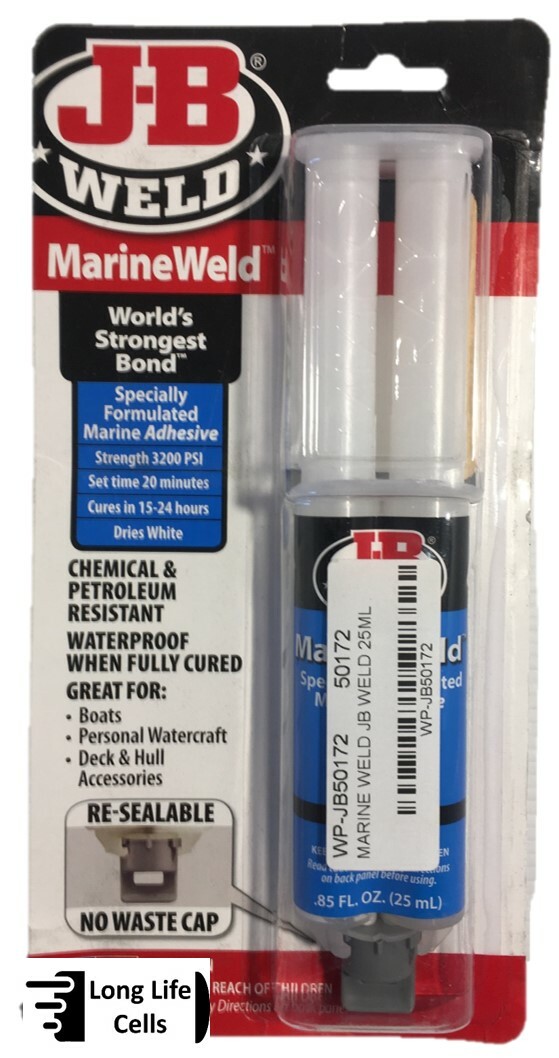 Marine weld epoxy glue JB weld adhesive syringe waterproof repair 50172