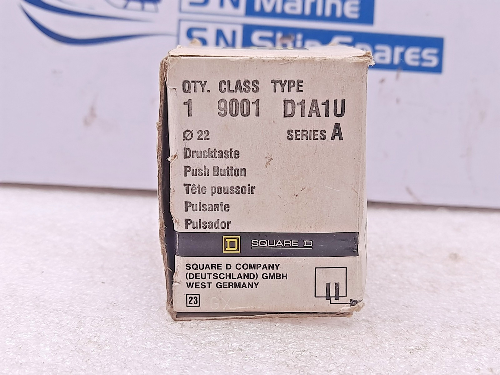 Square D Class 9001 Type D1A1U Push Button Series A