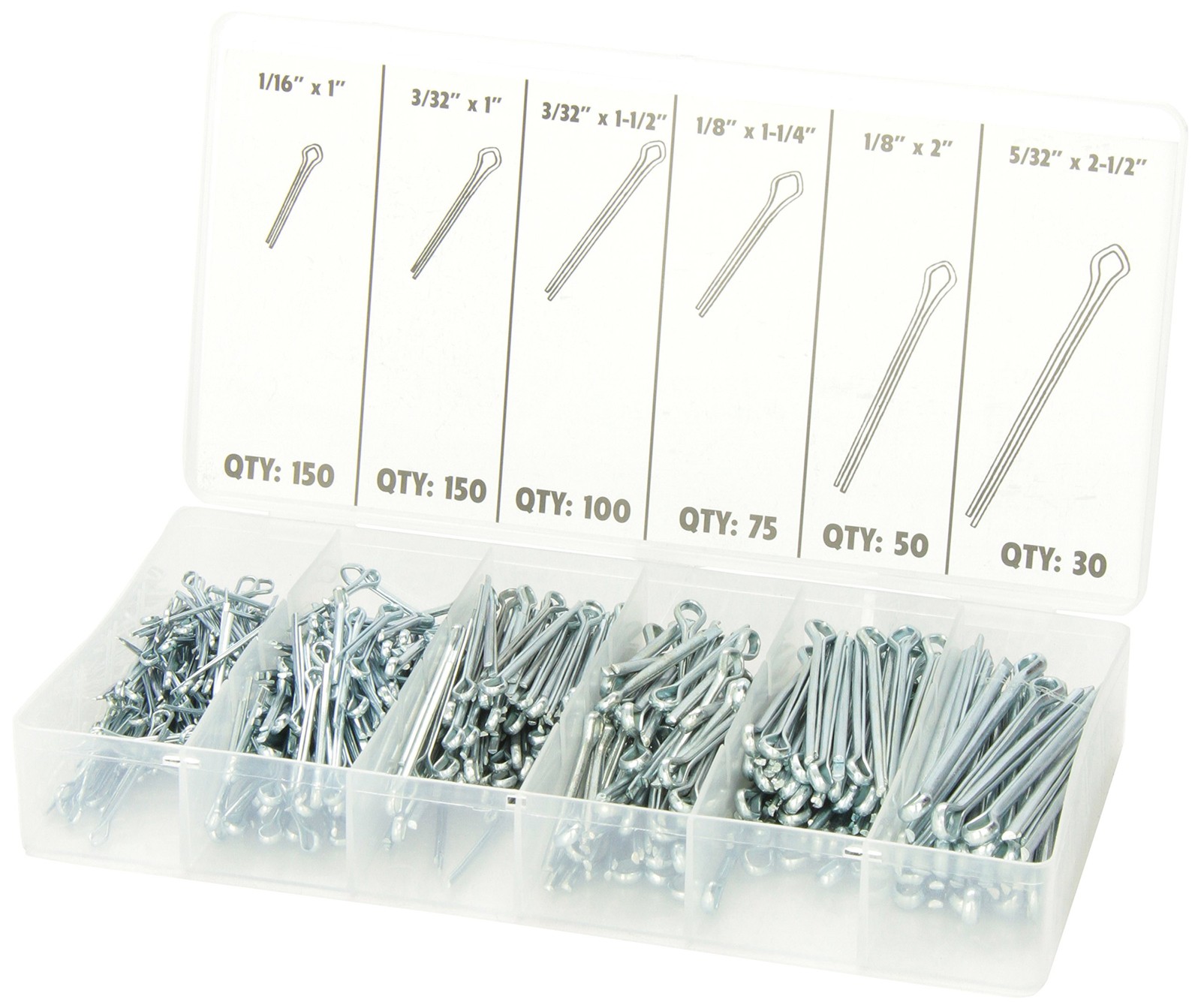 Tools 350 555-Piece Cotter Pin Assortment