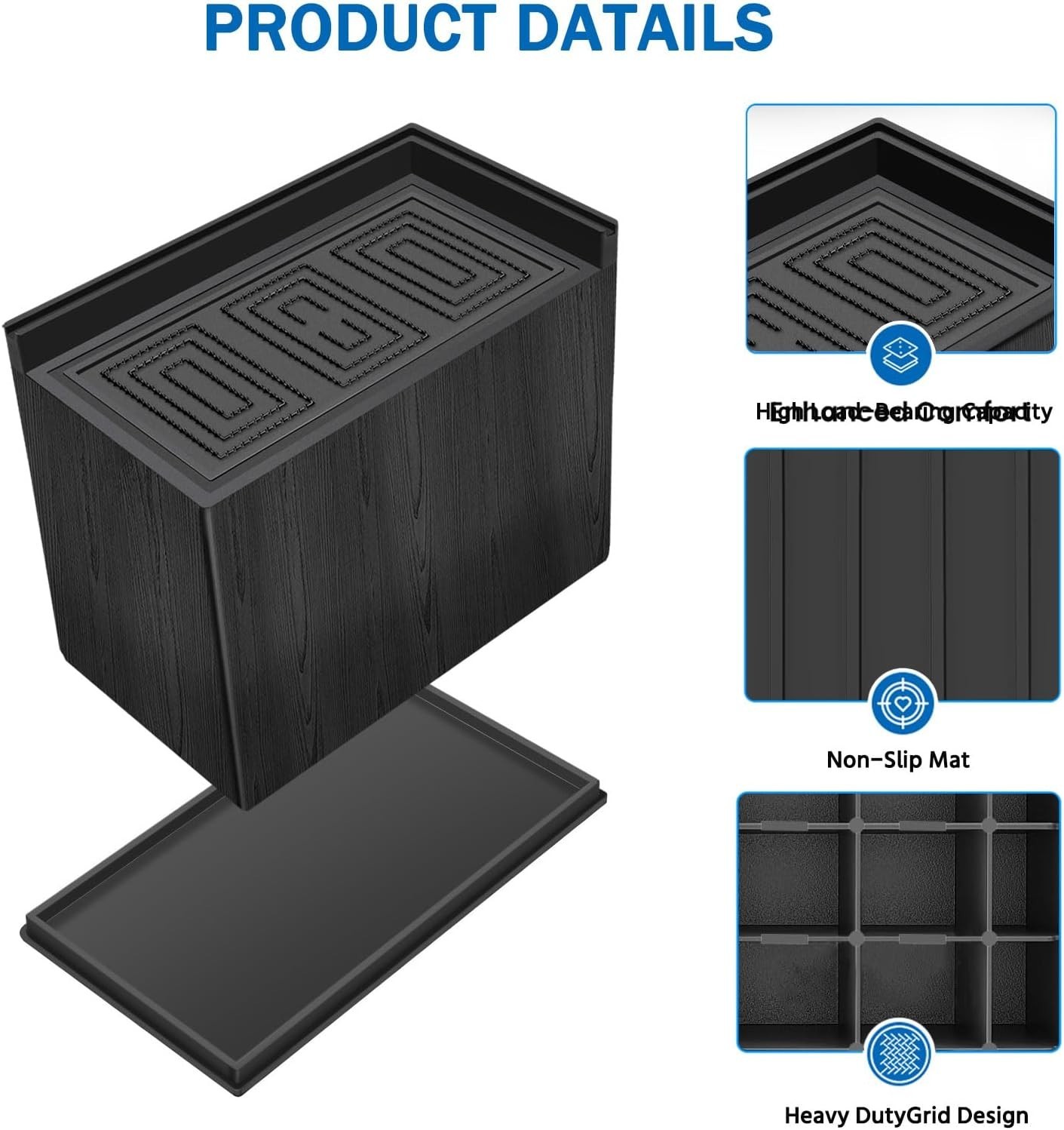 Bed Risers 5 Inch Heavy Duty,Oversized Couch Risers, Extra Wide Furnit...