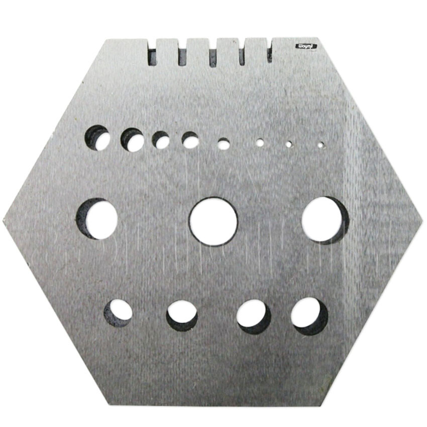 Hexagonal Riveting Anvil Jeweler Multi-Functional Bench Hex Steel Block Drilling