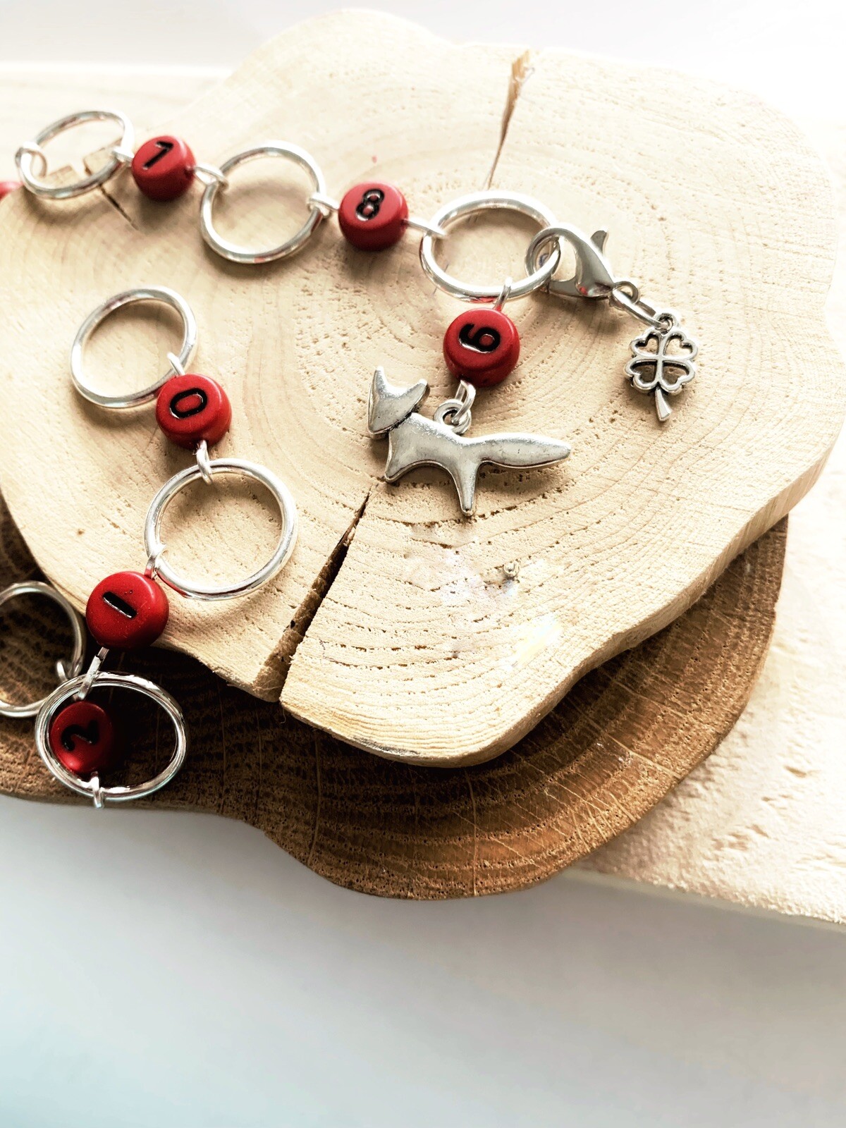 Fox chain row counter for knitting