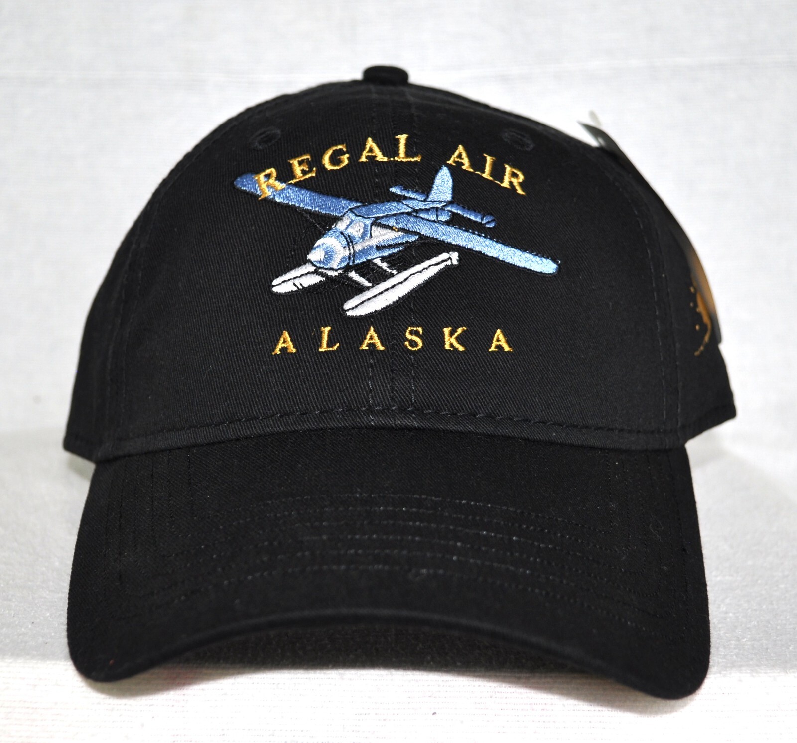 *REGAL AIR ALASKA*  KATMAI PARK  BROOKS FALLS BEAR VIEWING cap hat *OURAY 51001*