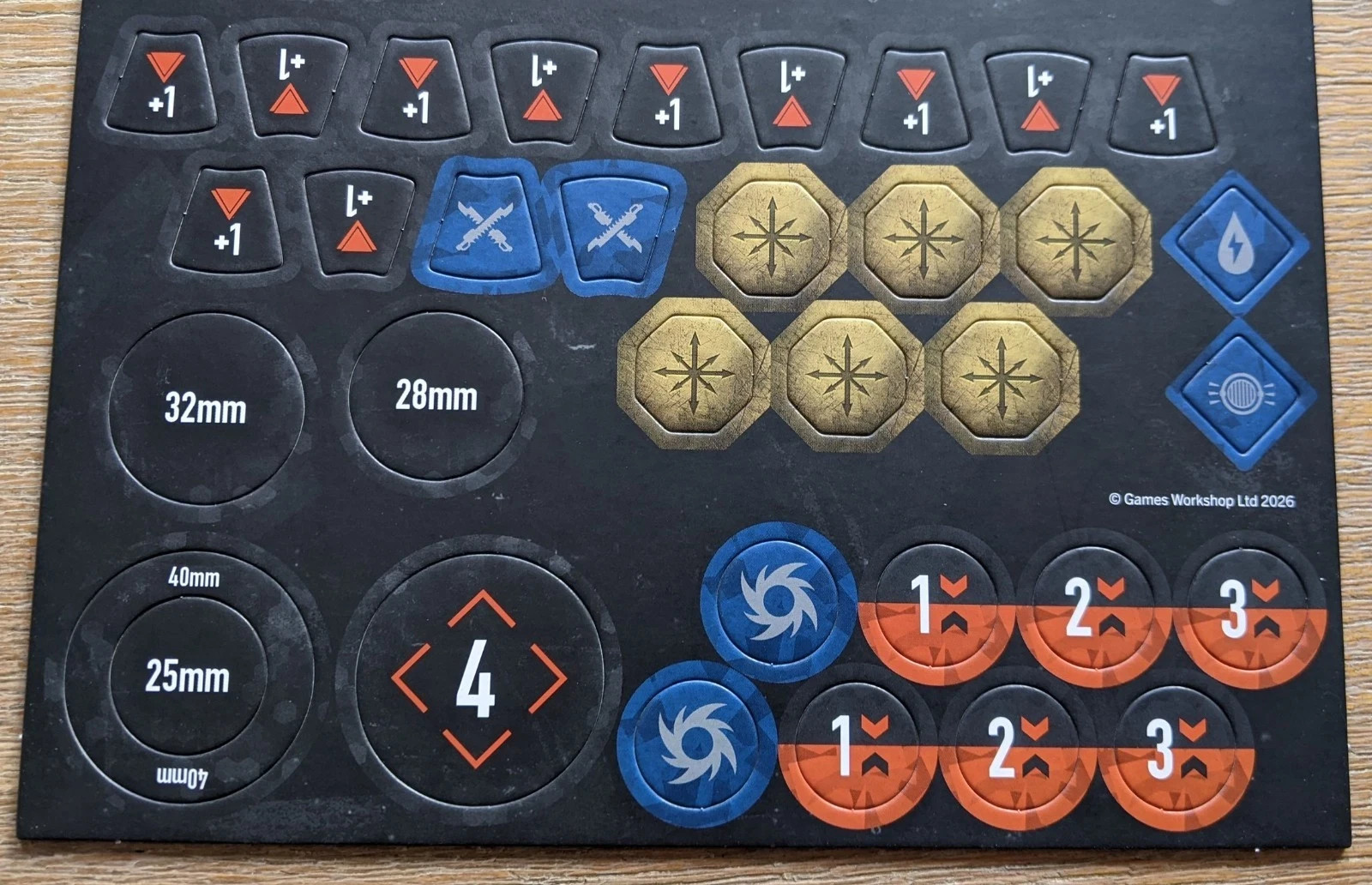Murderwing Tokens - Warhammer 40k Kill Team Shadowhunt Chaos Space Marines New