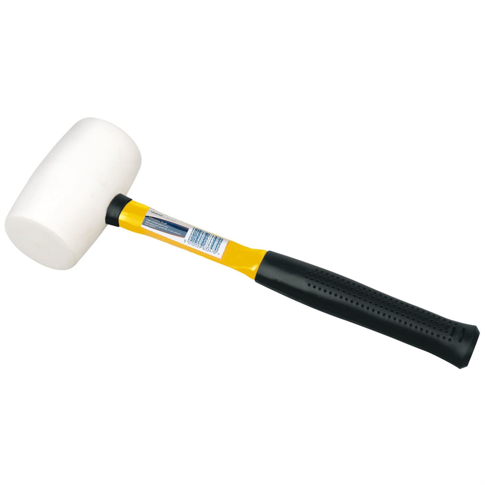 Draper 09119 Non-Marking Rubber Head Mallet with Fibreglass Shaft 680g/24oz