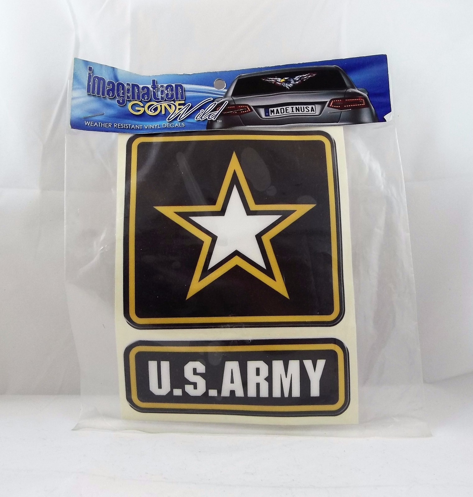 United States Army Vinyl Window Decal Imagination Gone Wild Brand - See Details