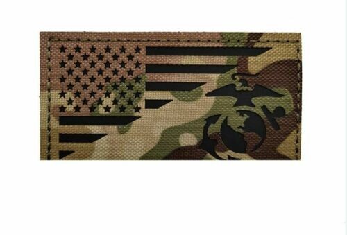 Reflective IR USN US NAVY SEAL USA US AMERICAN FLAG TACTICAL HOOK LOOP PATCH CP