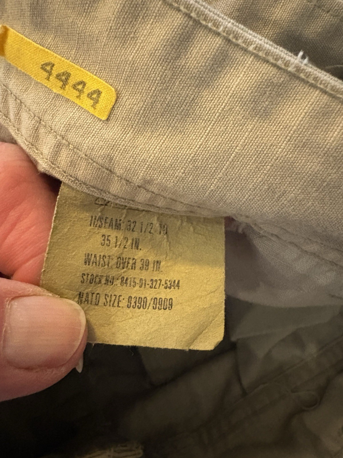 US Military Issue DCU Pants, Ripstop, Sz X Large Long, Preowned