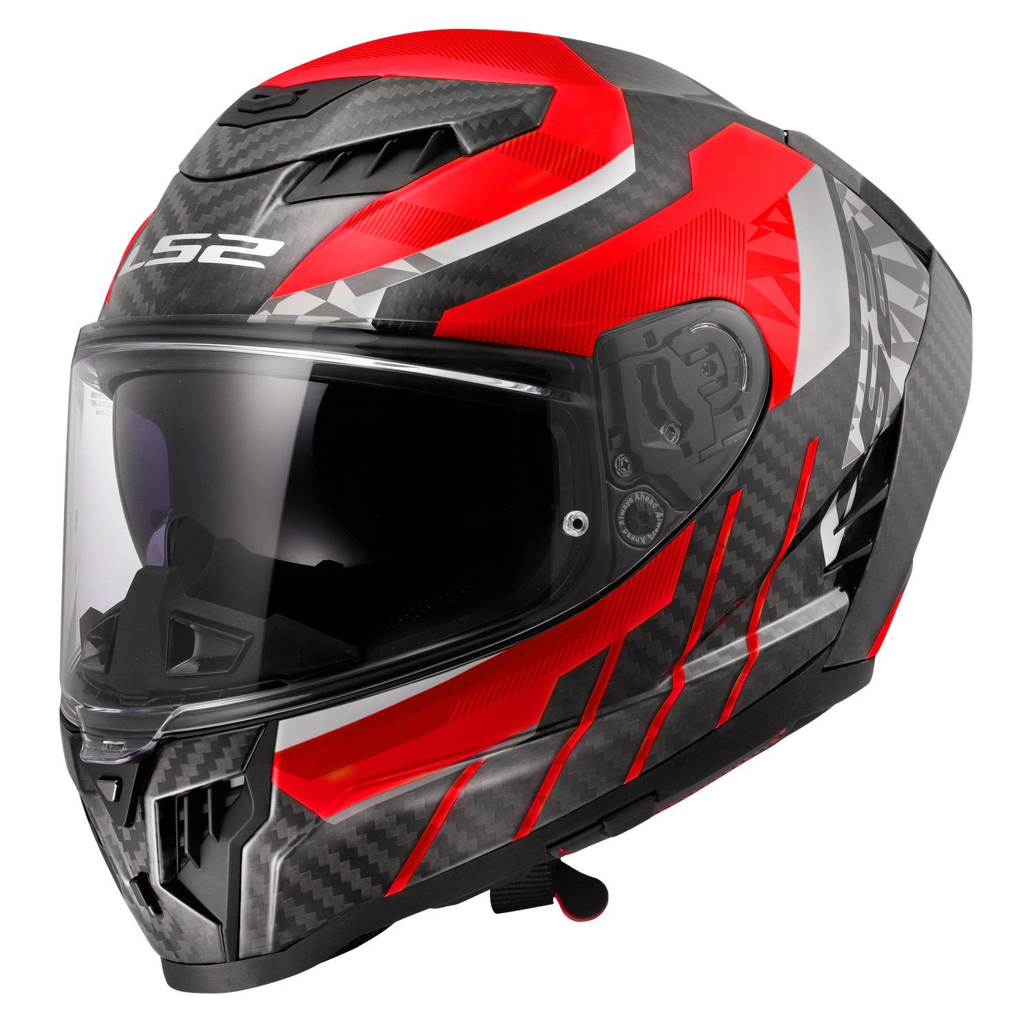 LS2 FF807 Dragon helmet Trax gloss red carbon
