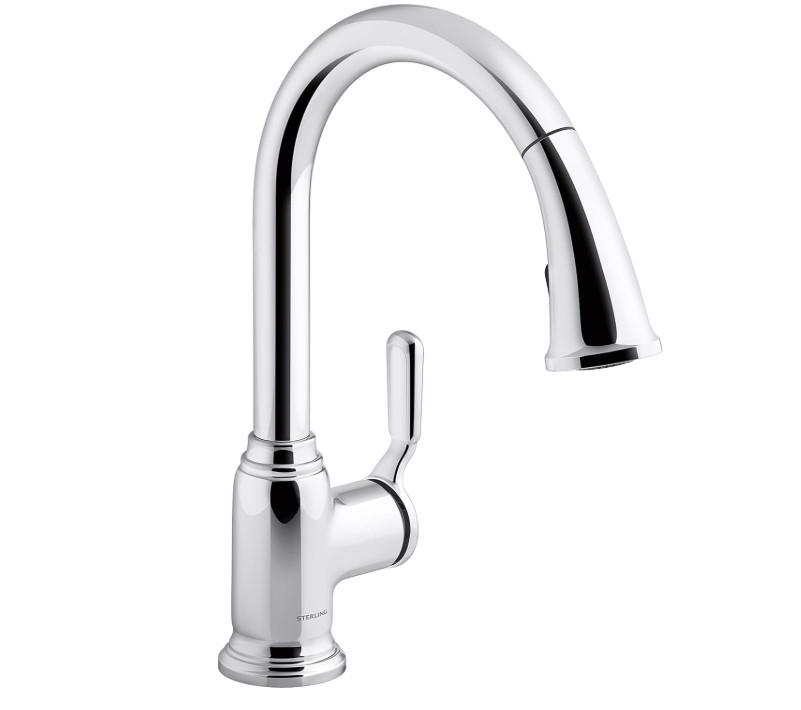 Sterling Kohler 24272-CP Ludington Pull-Down Kitchen Sink Faucet - Chrome