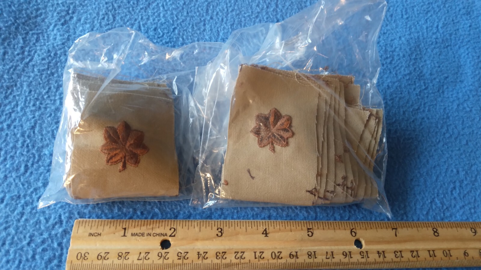 BUNDLE OF 24 PAIRS - U.S. ARMY DESERT MAJOR Badge Sew-On PATCHES - NEW