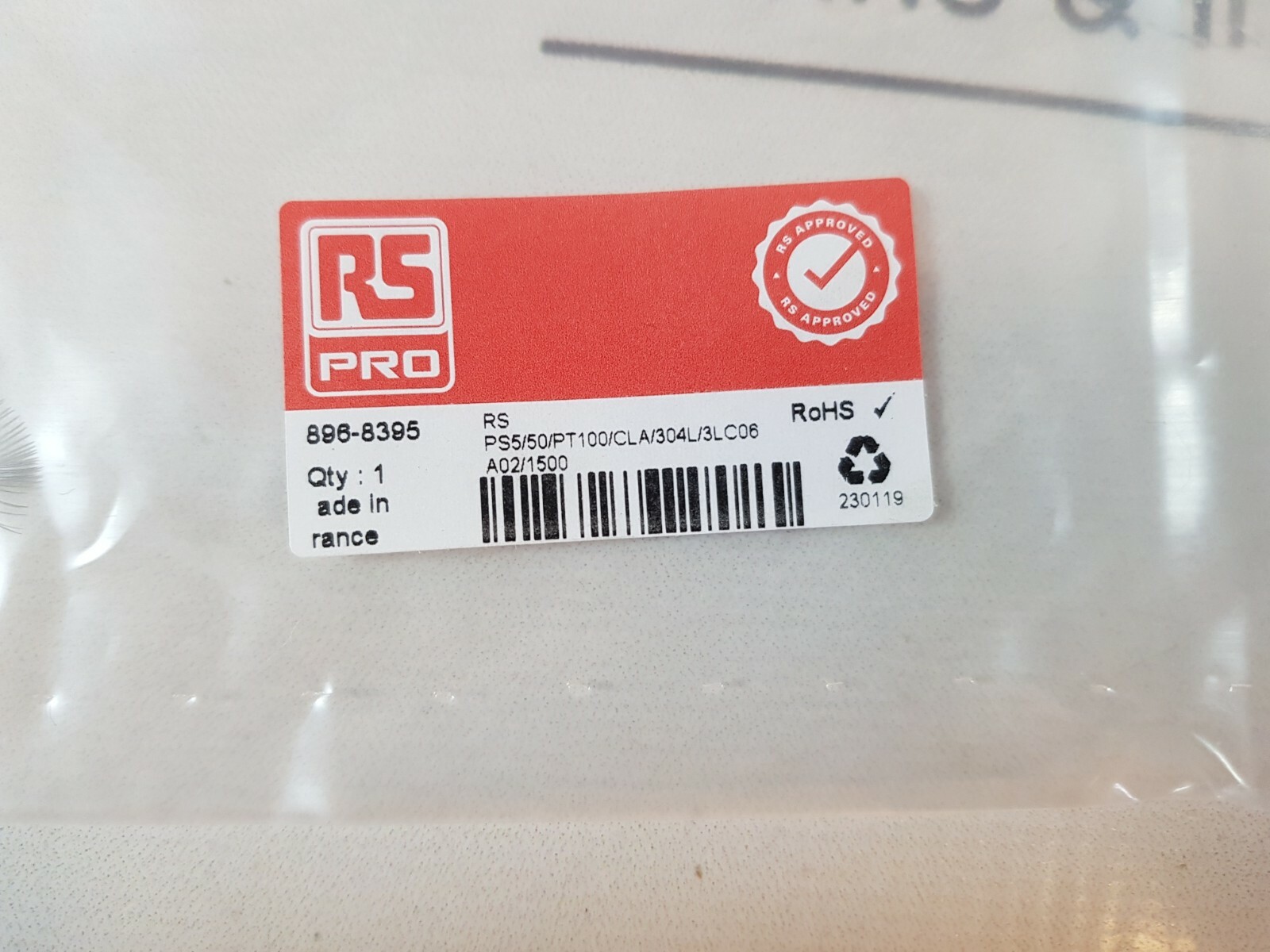 Rs 896-8395 temperature sensor