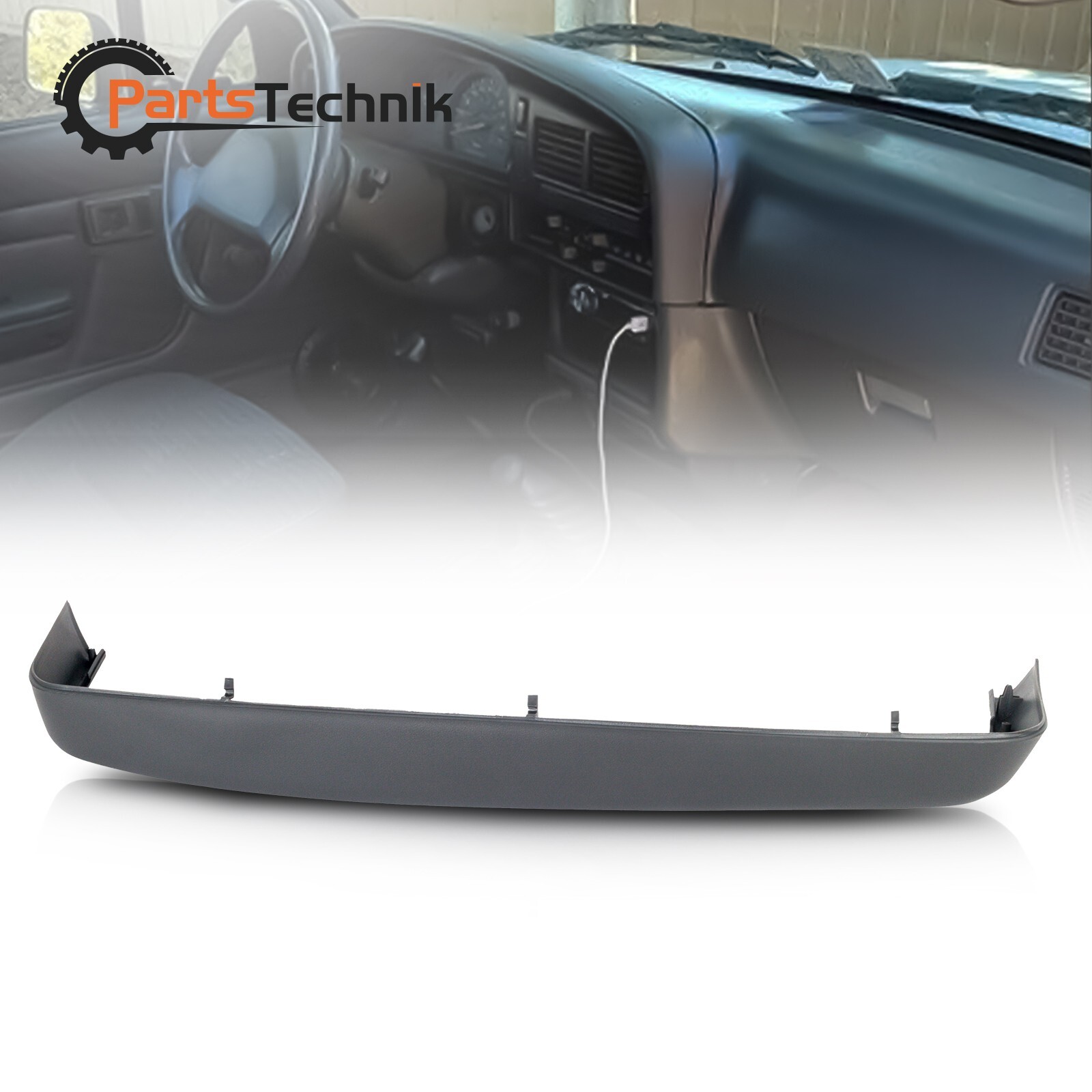 Top Dash Pad Trim Bezel Gray For 1989-1995 Toyota Pickup Truck 55421-89108-B0