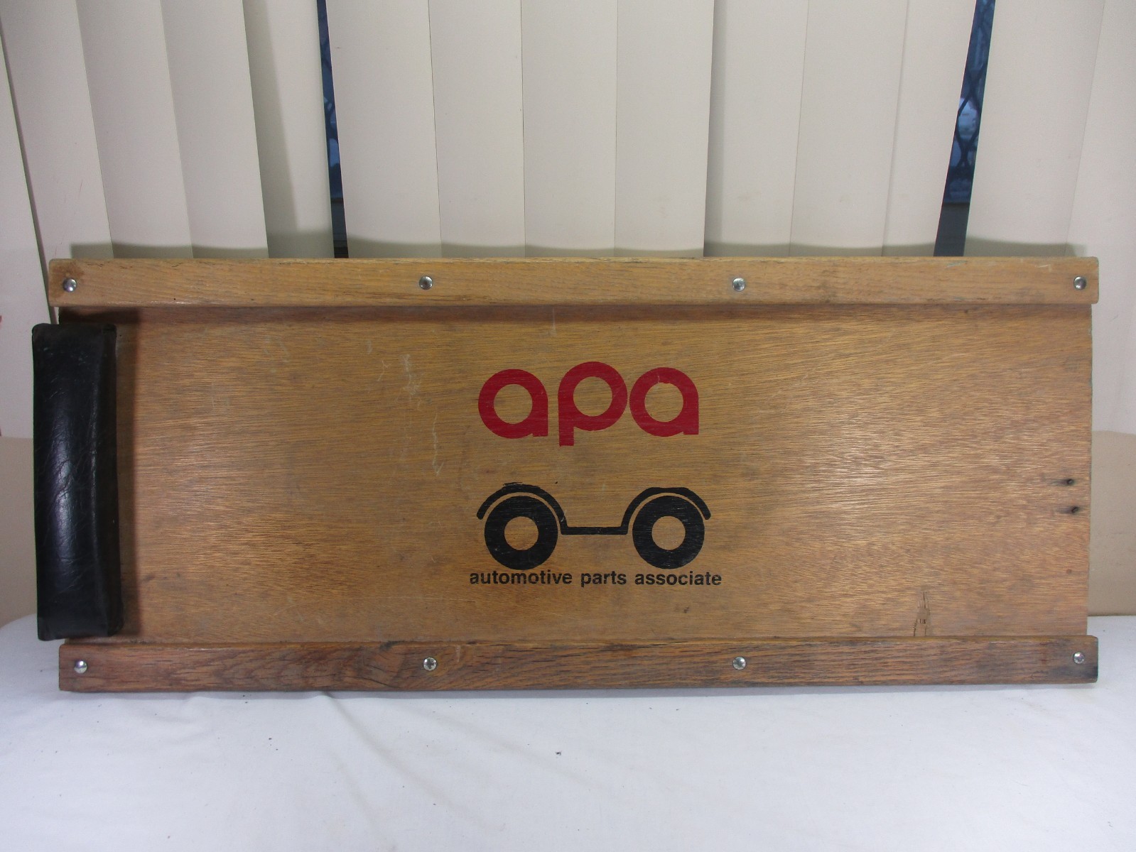 Vintage Car Mechanic Roller Creeper w/Head Rest Automotive Parts Association APA
