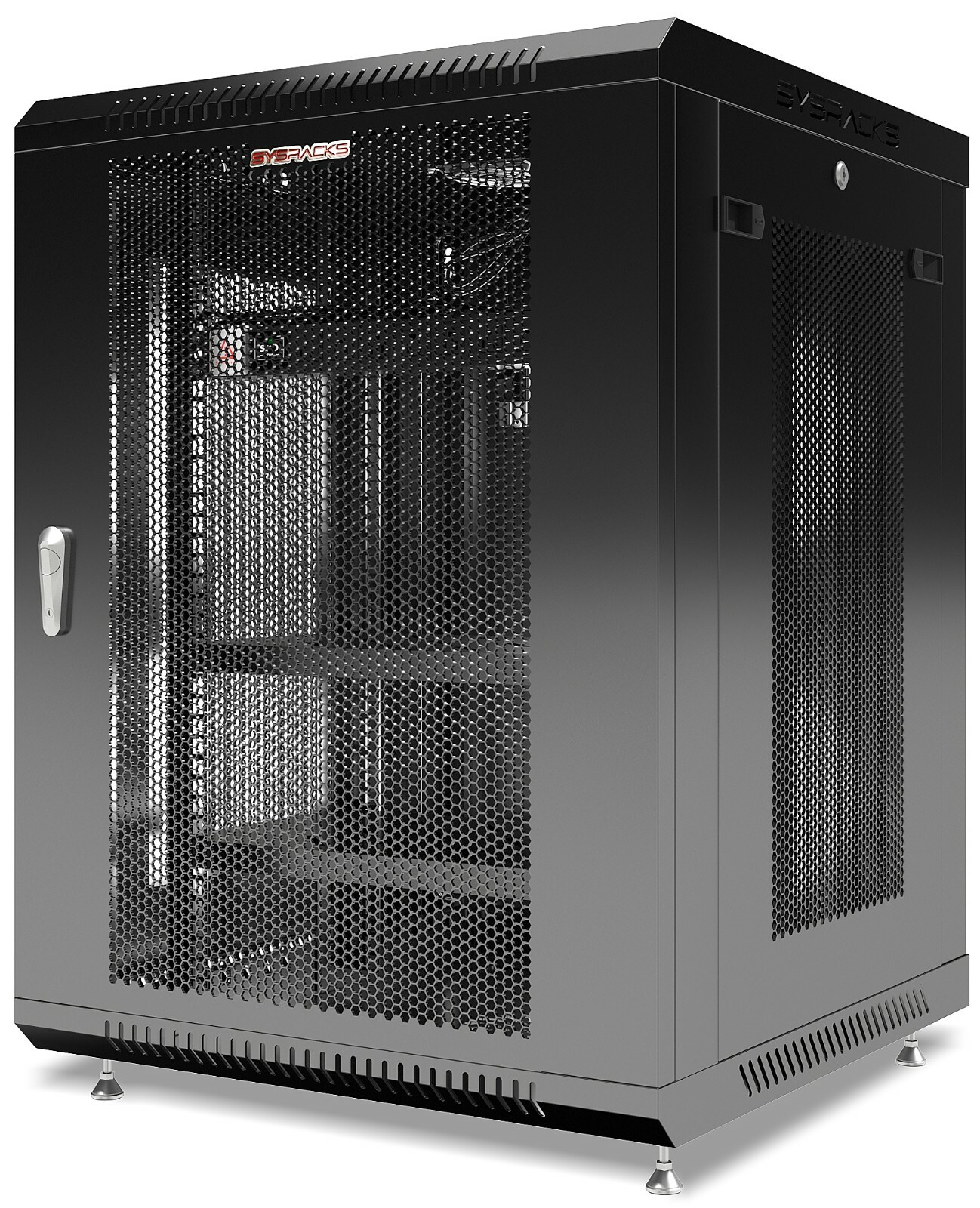 Server Rack 15U Wall Mount Cabinet Locking Networking Data Enclosure VENTED Door