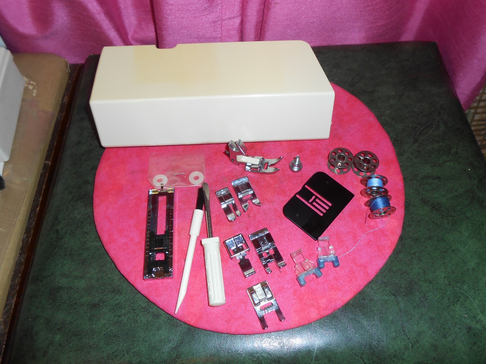 Sears Kenmore  Accessory Box table extension & attachments for Model 158 17891
