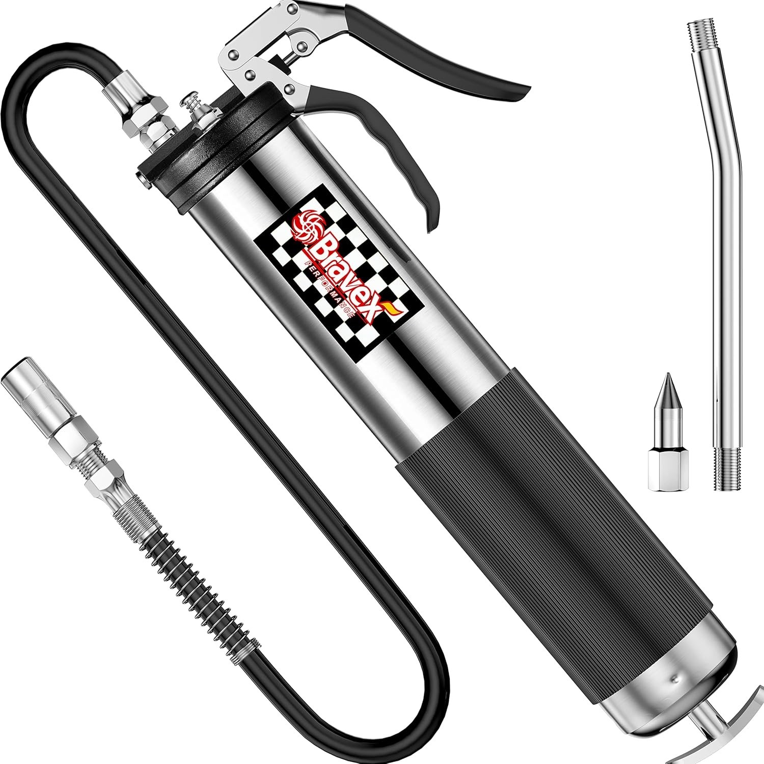 HOT Engrasadora Manual Grasera Graseras De Mano Pistola Bomba, De Engrase 18″