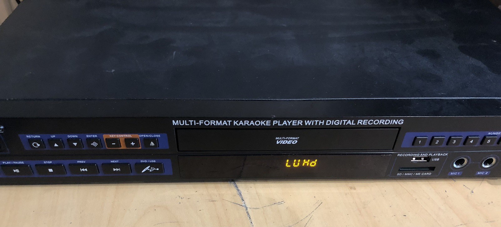 Acesonic DGX-210 Multi-Format Karaoke Player Tested/Working *No Remote