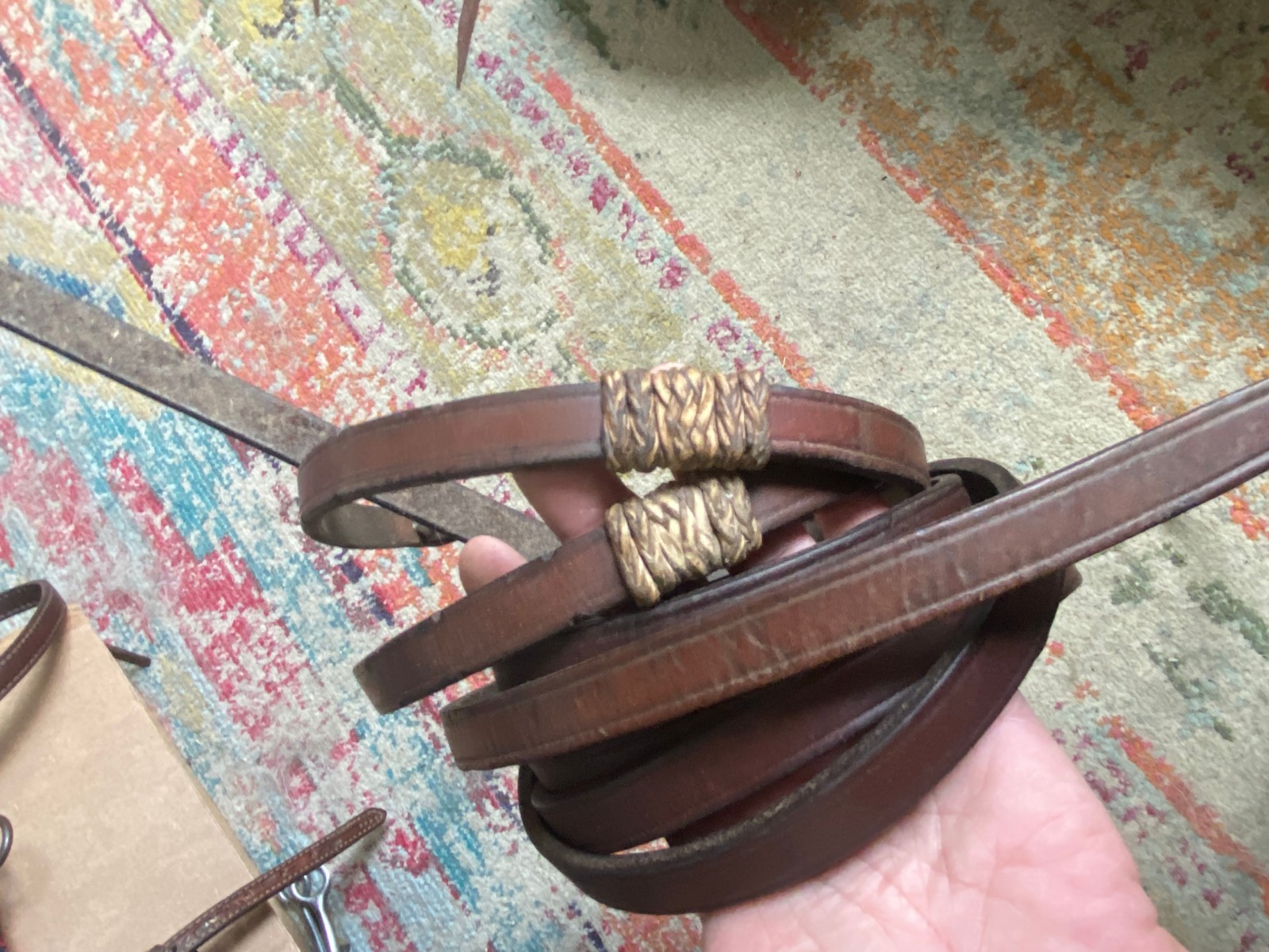 used western split work reins soft leather 84" FREE SHIPPING