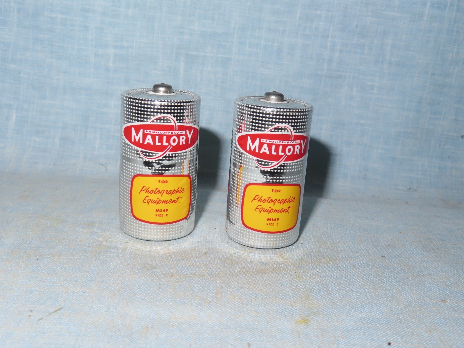 Vintage Dead C Cell Batteries - Mallory Photographic - Lot of 2