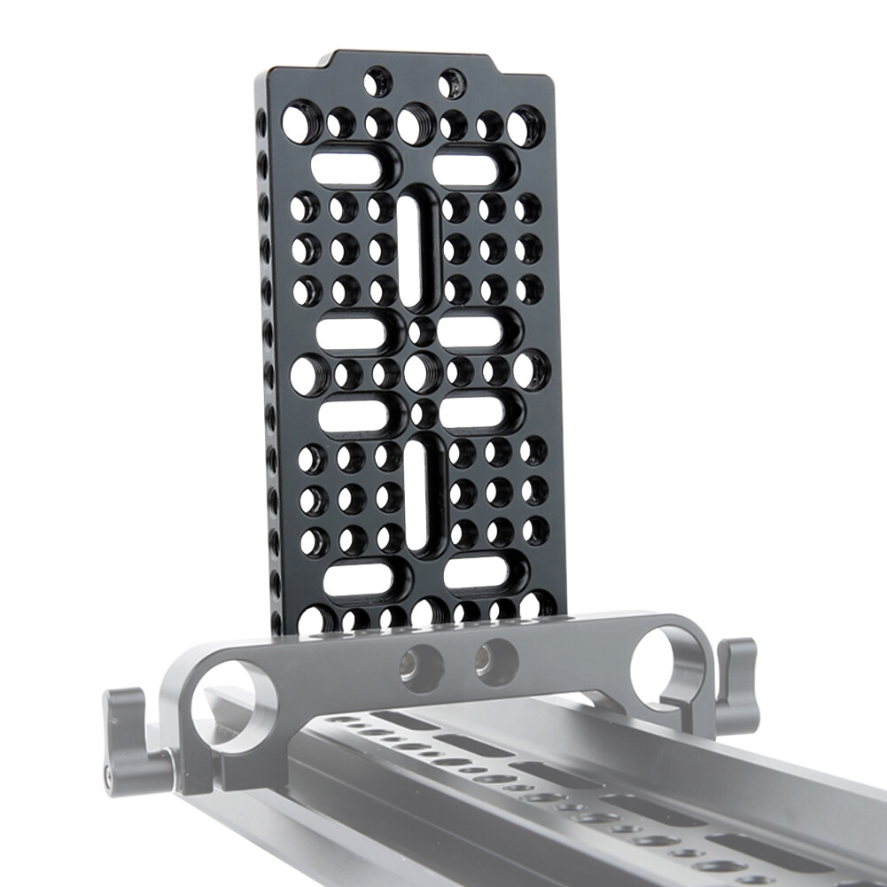 NICEYRIG Camera Cheese Plate Baseplate 1/4" for Blackmagic URSA Mini Railblocks